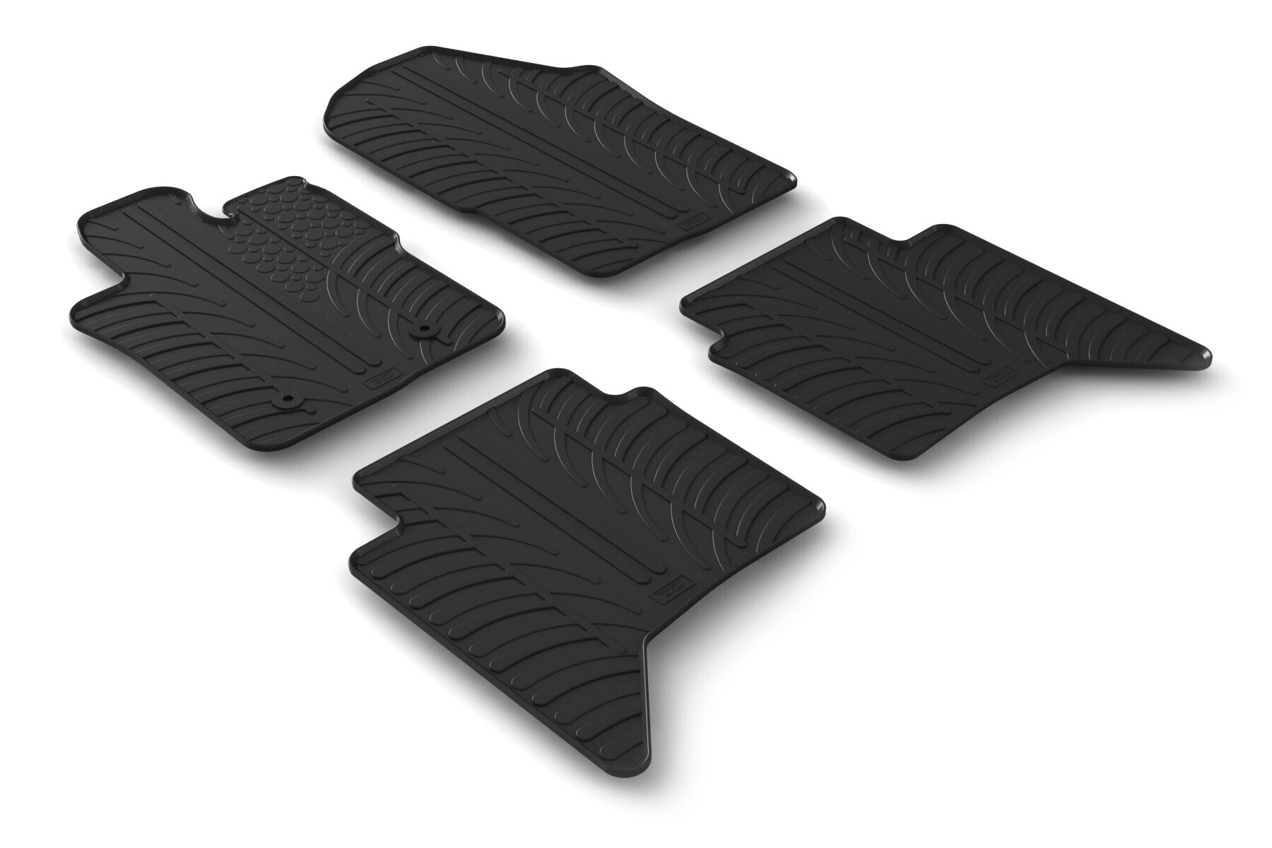 Set tappeti su misura in gomma - compatibile per Ford Ranger (05/22>) automatico, solo Raptor