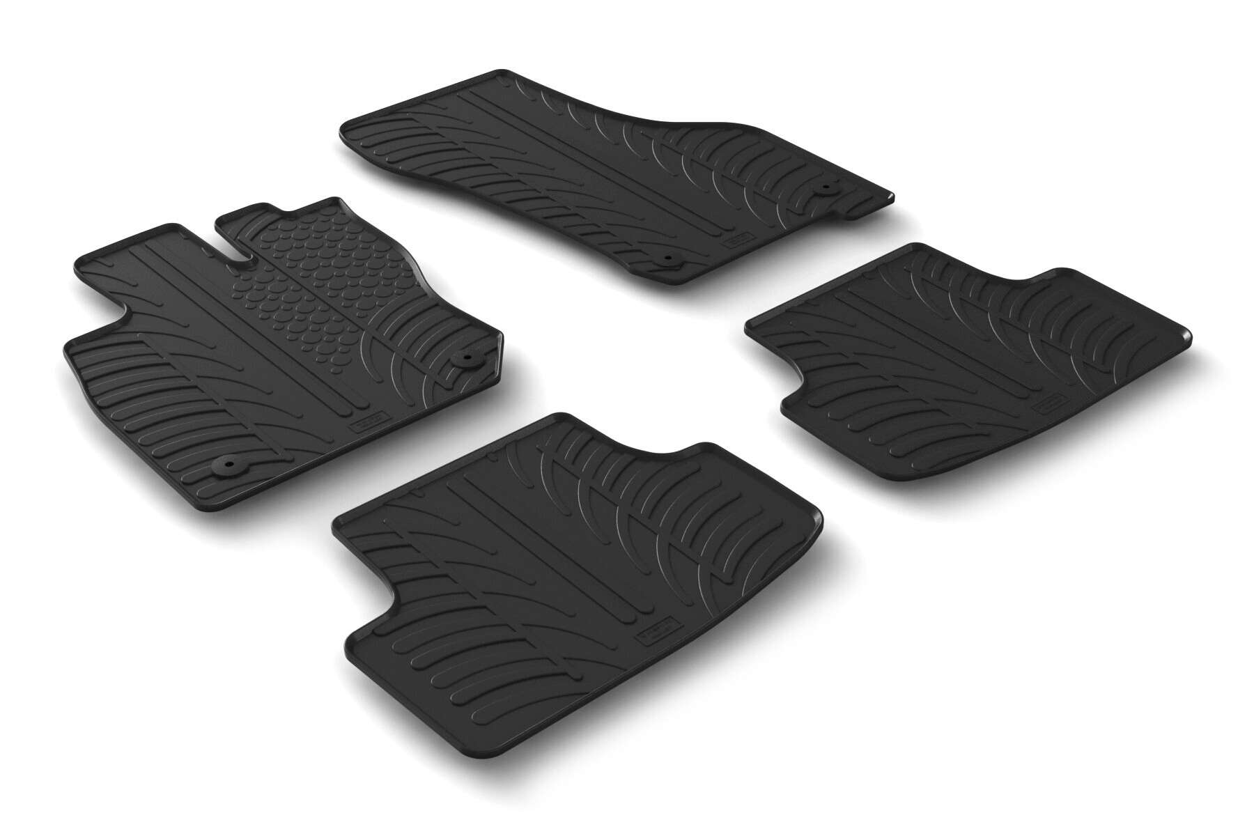 Set tappeti su misura in gomma - compatibile per Volkswagen Golf VIII 5p (01/20>) automatico, Mhev