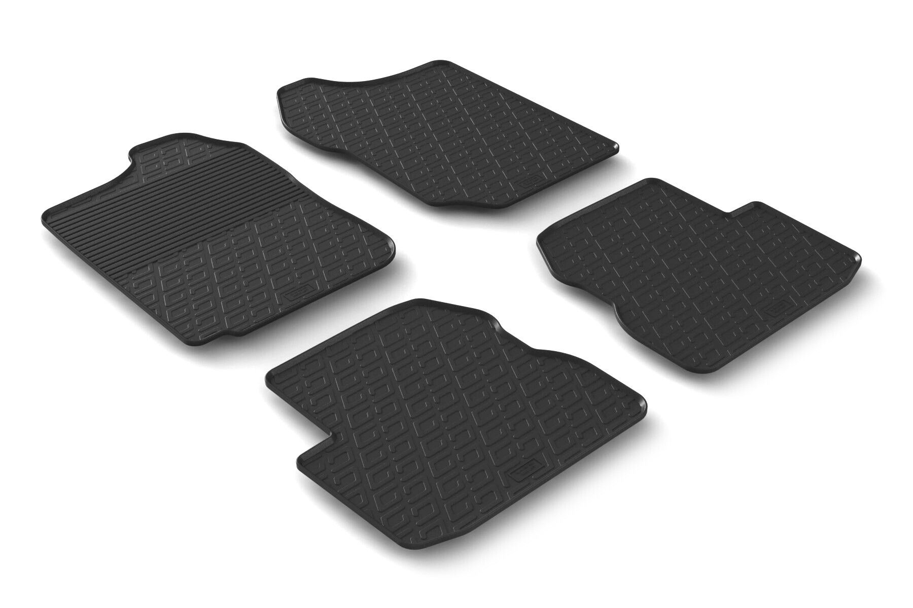 Set tappeti su misura in gomma - compatibile per Suzuki Jimny 3p (01/98>10/18) manuale