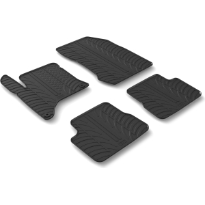 Set tappeti su misura in gomma - compatibile per Opel Corsa F 5p (07/23>) automatico, ibrida - Peugeot 208 5p (09/23>) automatico, ibrida
