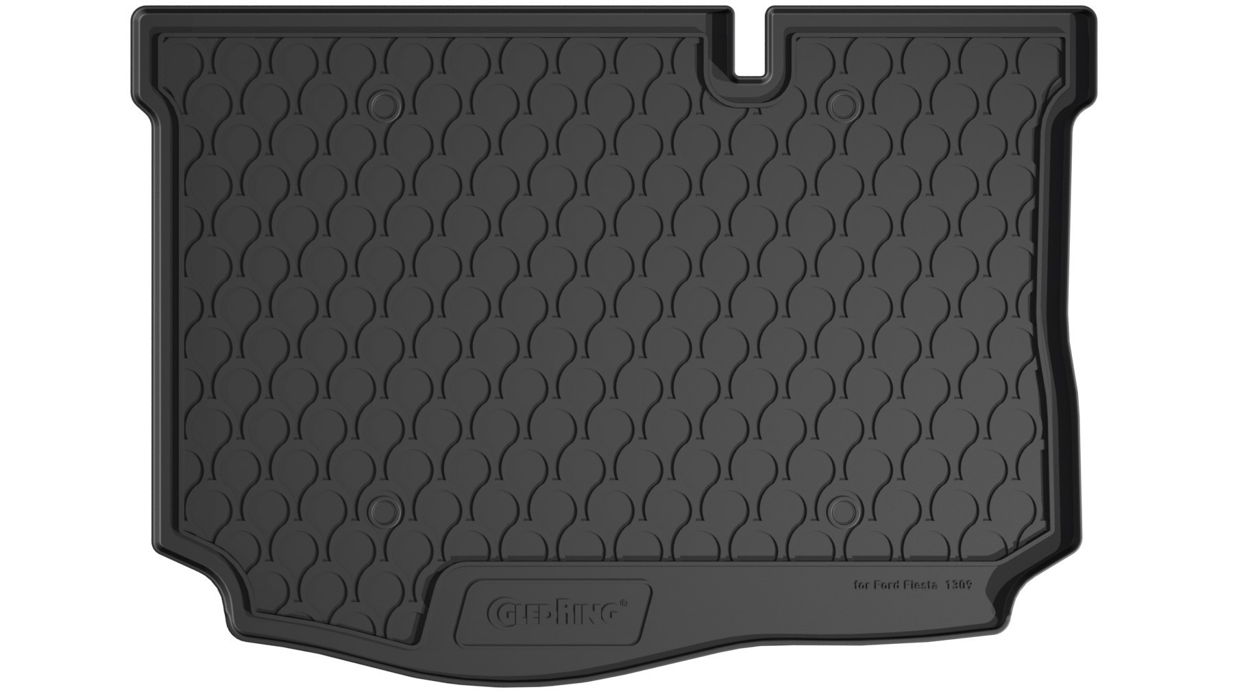 Vasca baule su misura in gomma sintetica - compatibile per Ford Fiesta 3p (06/17>08/23) baule basso - Ford Fiesta 5p (06/17>08/23) baule basso