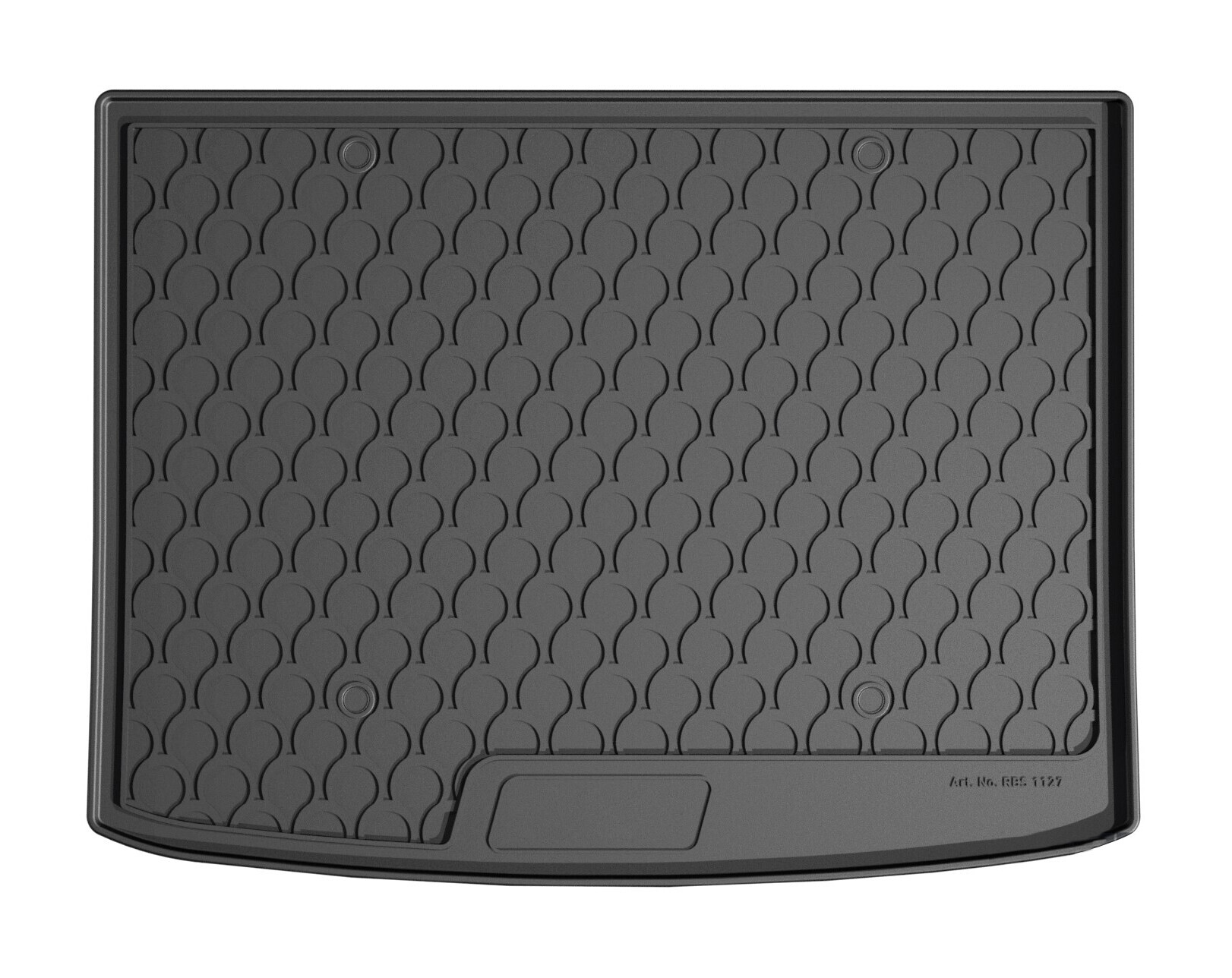 Vasca baule su misura in gomma sintetica - compatibile per Audi A3 Allstreet (03/24>) baule alto - Audi A3 Sportback (05/20>) baule alto