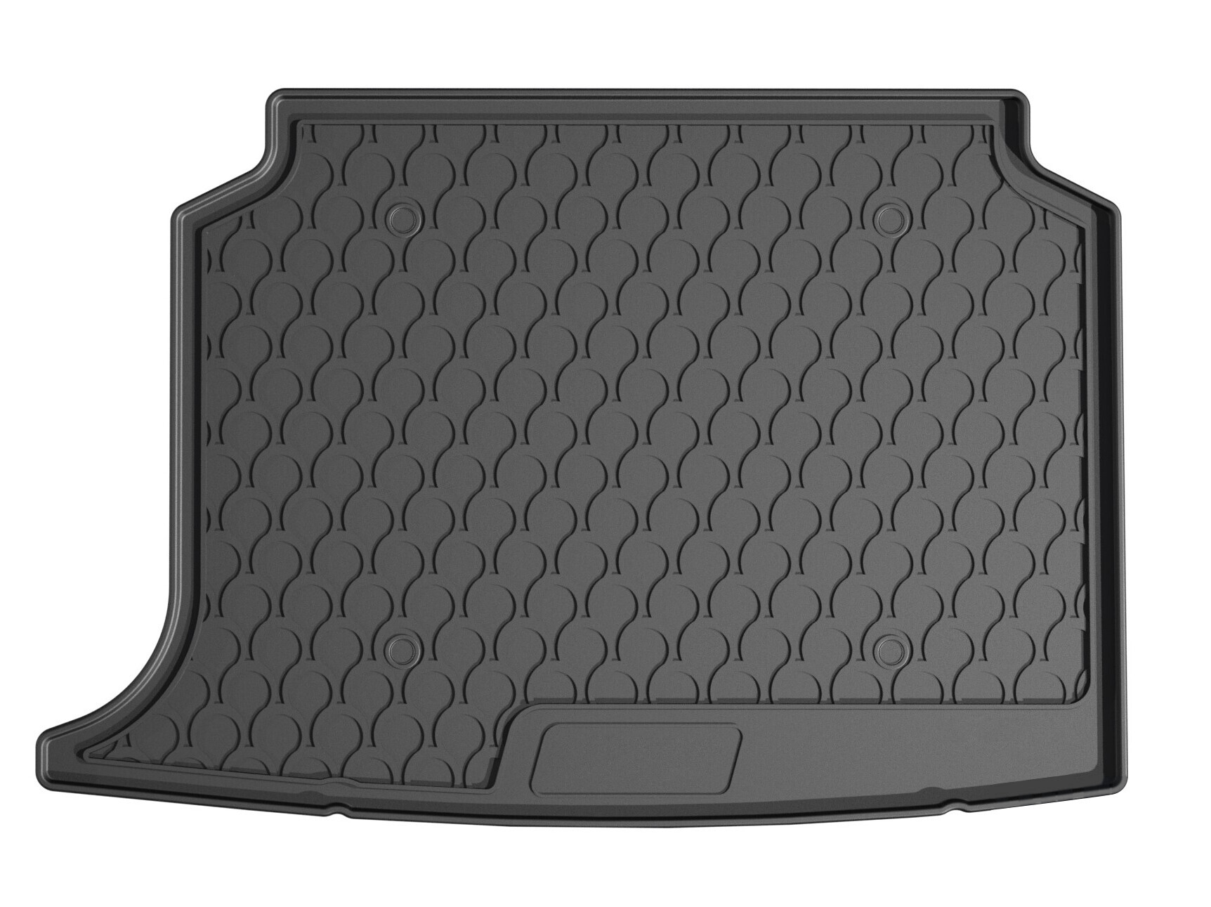 Vasca baule su misura in gomma sintetica - compatibile per MG MG4 (09/22>) baule basso, con rete, solo standard, comfort