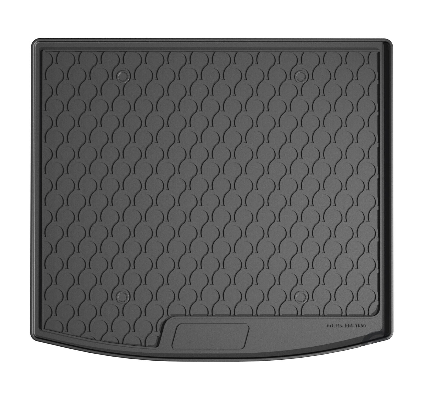 Vasca baule su misura in gomma sintetica - compatibile per Dacia Duster (03/24>) 4WD, baule alto, ibrida