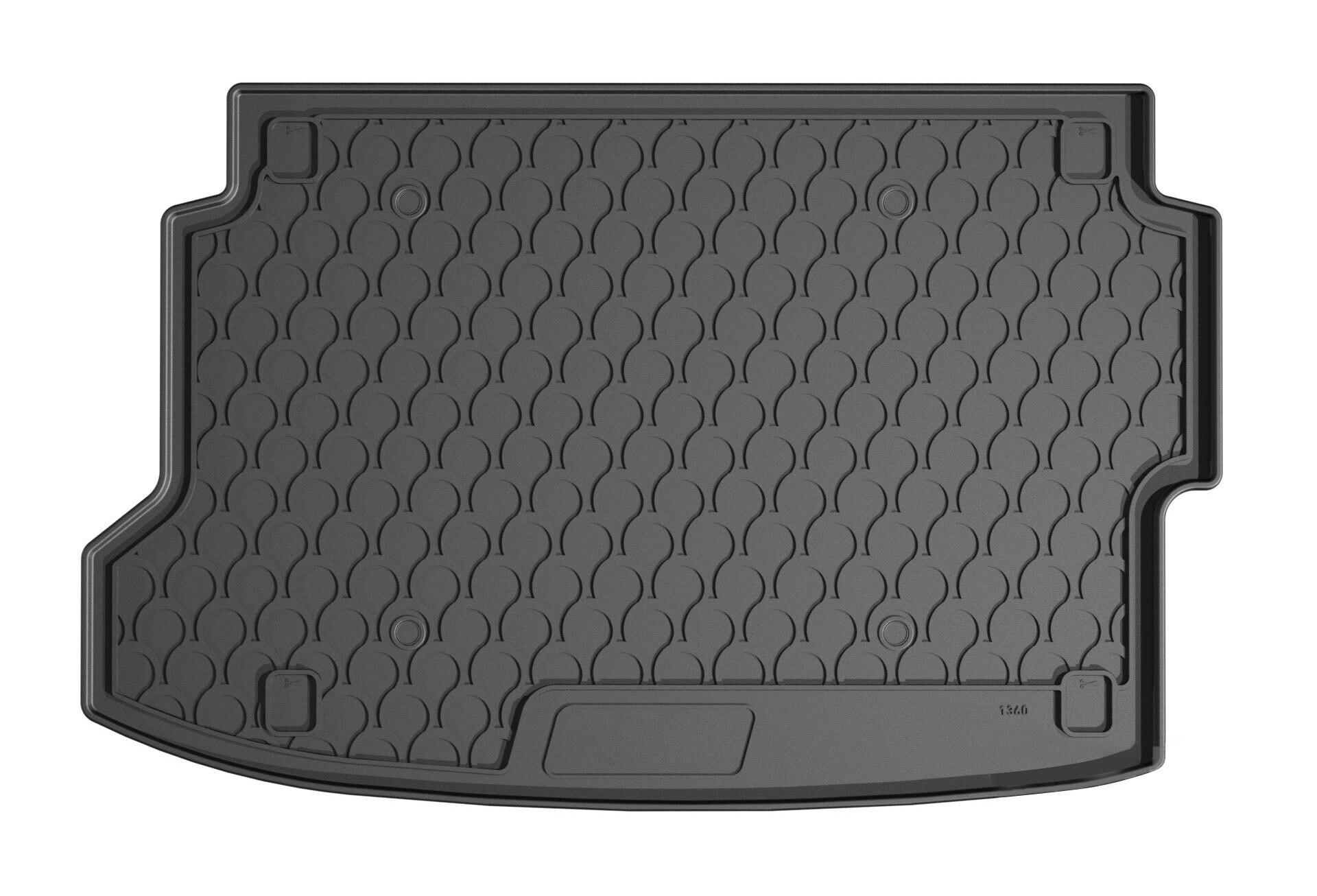 Vasca baule su misura in gomma sintetica - compatibile per Hyundai Bayon (08/21>) baule alto, no subwoofer