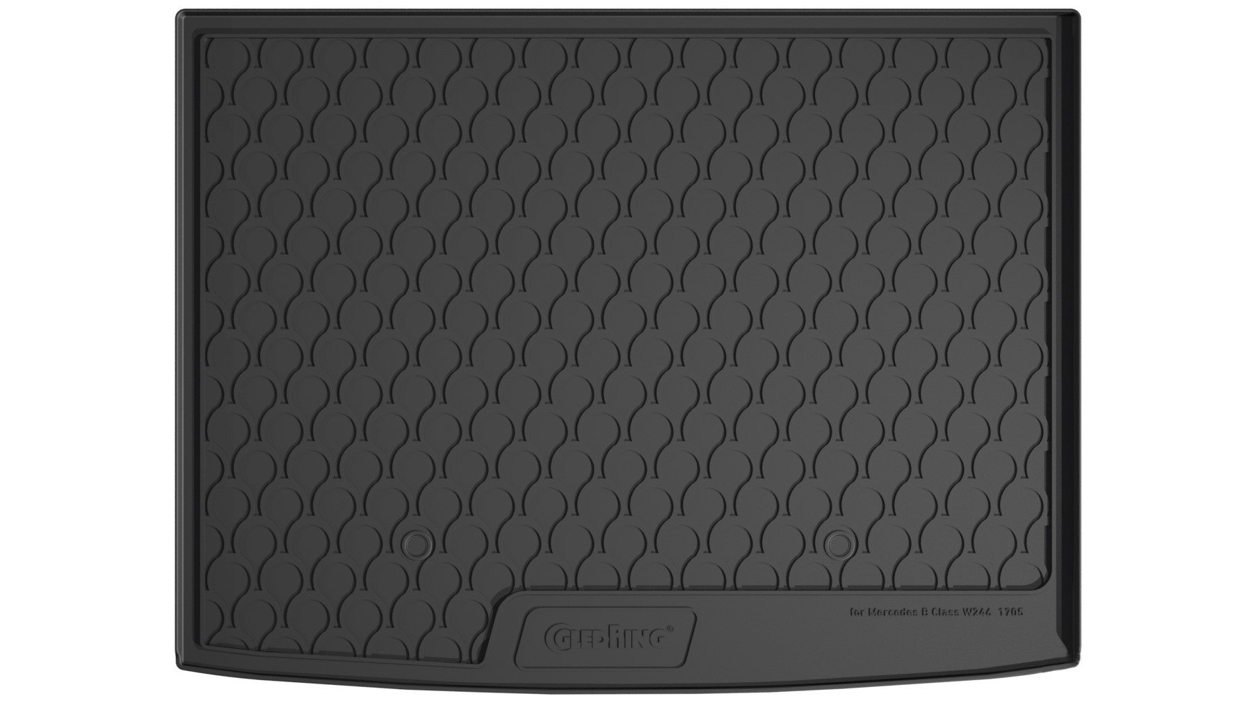Vasca baule su misura in gomma sintetica - compatibile per Mercedes Classe B (10/11>01/19) baule alto