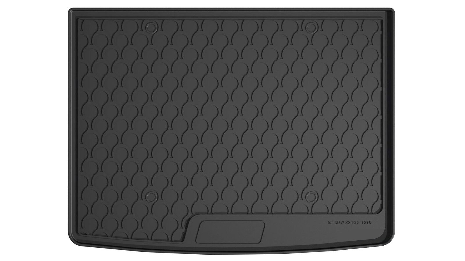 Vasca baule su misura in gomma sintetica - compatibile per Bmw X2 (F39) (01/18>12/23) panca post. scorrevole