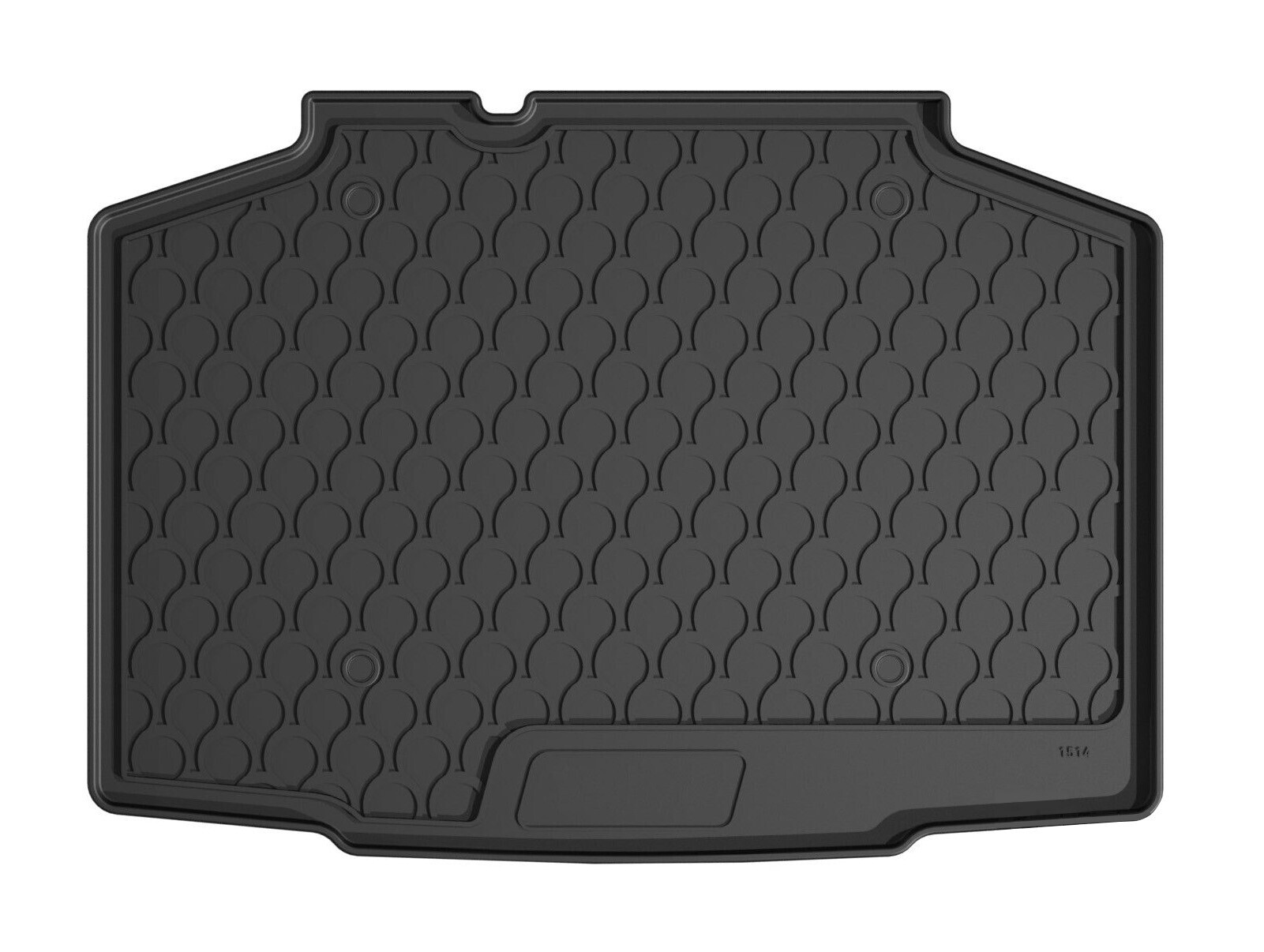 Vasca baule su misura in gomma sintetica - compatibile per Skoda Kamiq (12/19>) baule basso