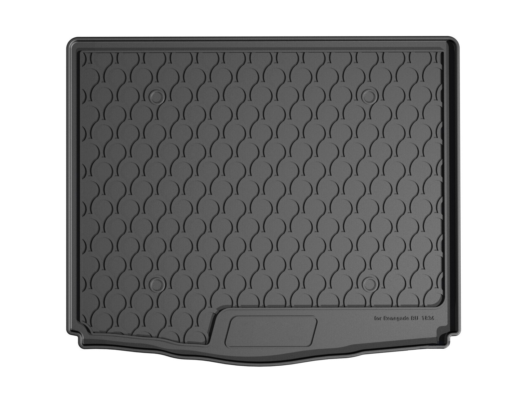 Vasca baule su misura in gomma sintetica - compatibile per Jeep Renegade (09/14>) baule basso