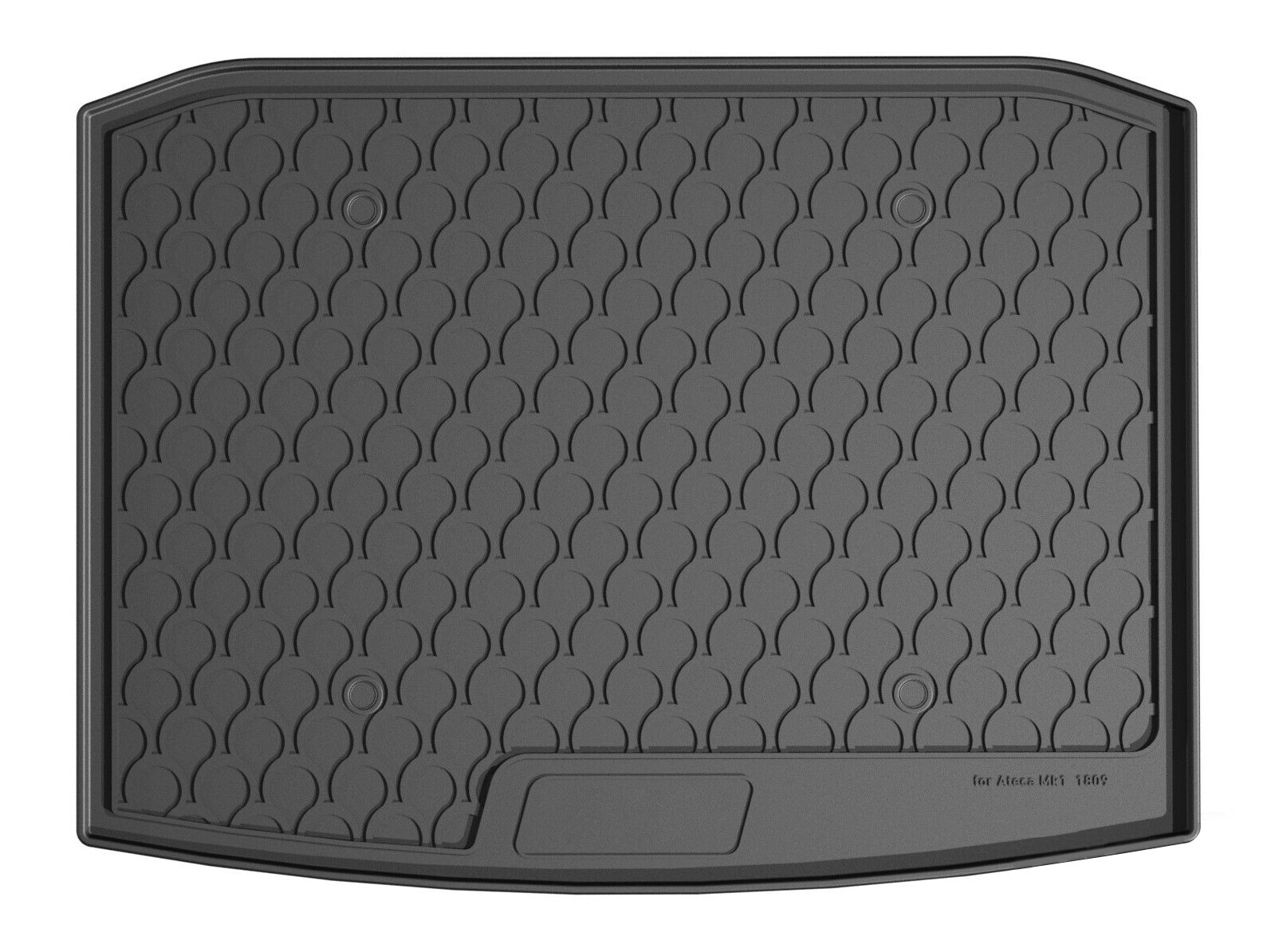 Vasca baule su misura in gomma sintetica - compatibile per Seat Ateca (07/16>) baule basso