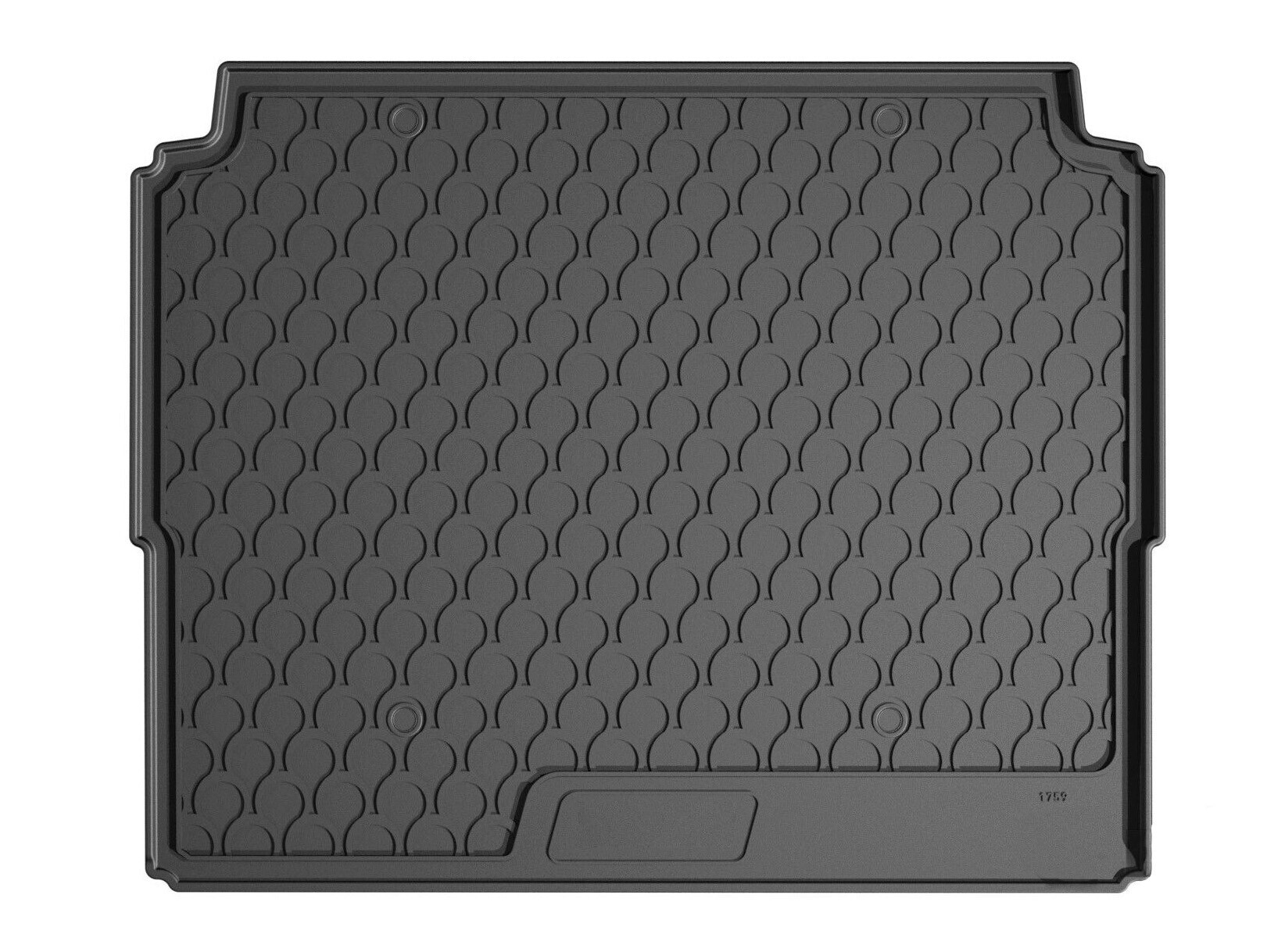 Vasca baule su misura in gomma sintetica - compatibile per Citroen C5 Aircross (12/18>07/25) baule alto