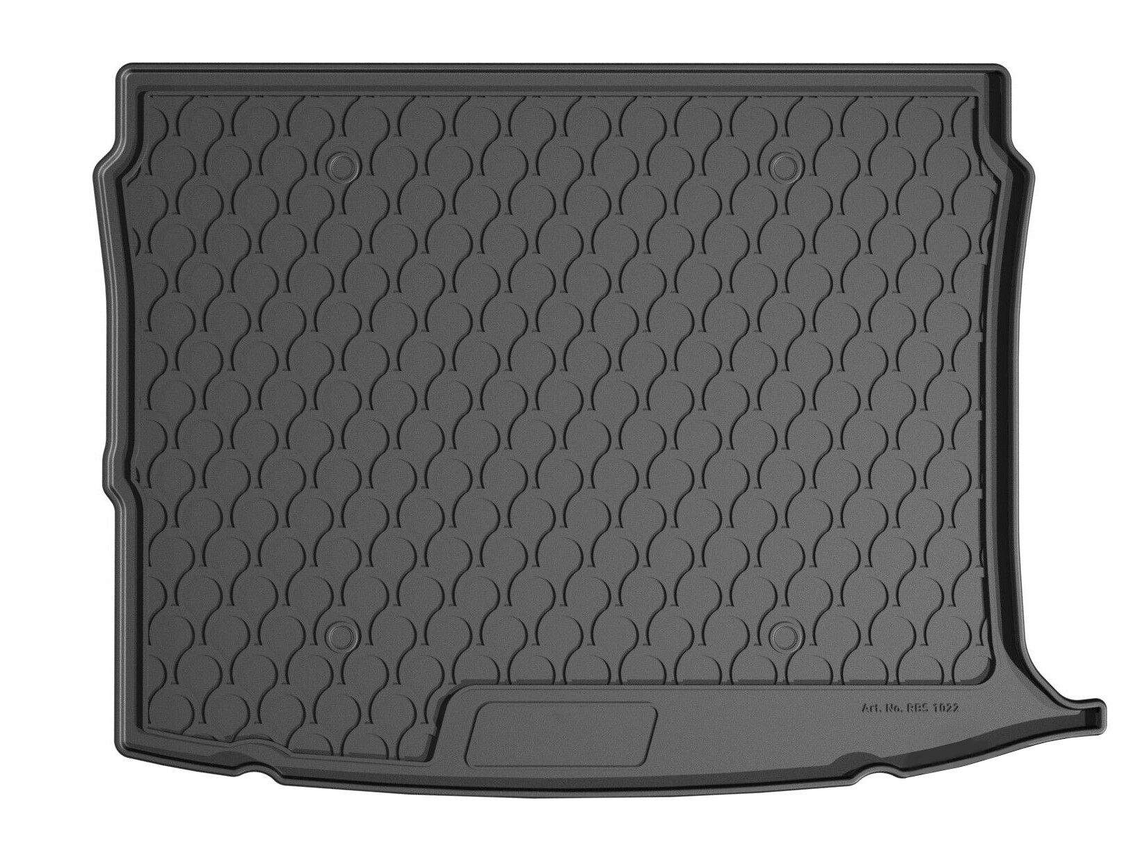 Vasca baule su misura in gomma sintetica - compatibile per Volkswagen Taigo (11/21>) baule alto