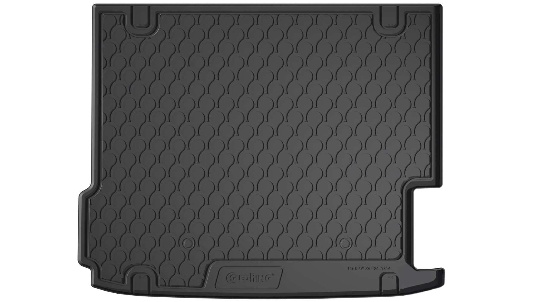 Vasca baule su misura in gomma sintetica - compatibile per Bmw X4 (F26) (06/14>03/18) baule alto