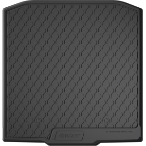 Vasca baule su misura in gomma sintetica - compatibile per  Skoda Octavia Wagon (05/13>05/20) 4WD, baule basso