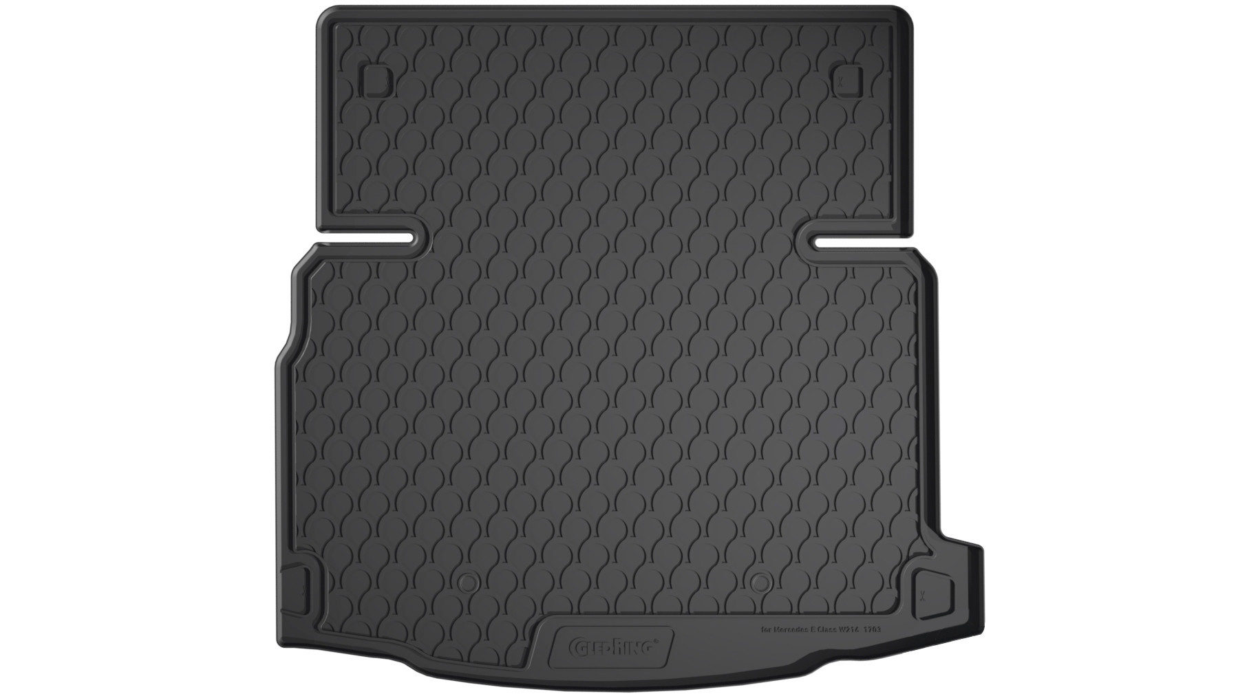 Vasca baule su misura in gomma sintetica - compatibile per Mercedes Classe E 4p (07/16>10/23)