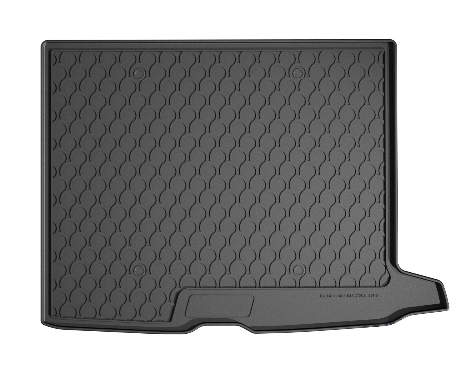 Vasca baule su misura in gomma sintetica - compatibile per Mercedes GLC (09/15>08/22)