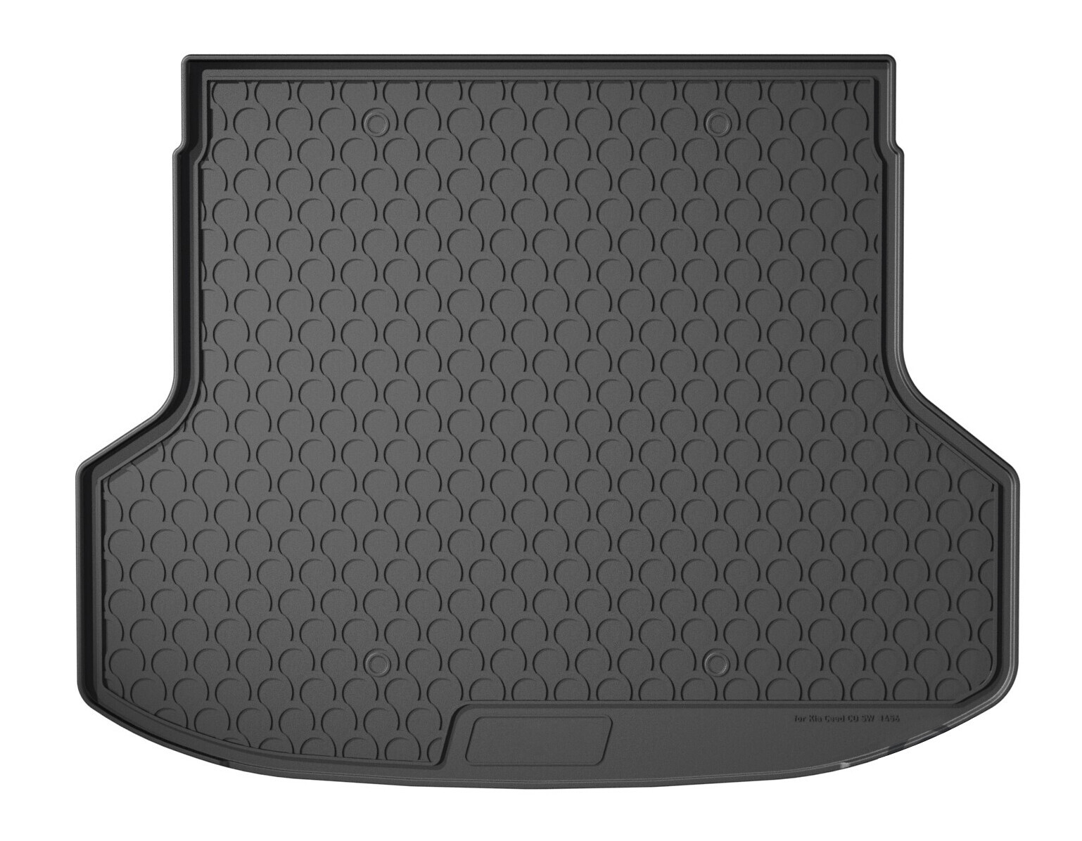 Vasca baule su misura in gomma sintetica - compatibile per Kia Ceed Sportswagon (10/18>) no ibrida, no subwoofer
