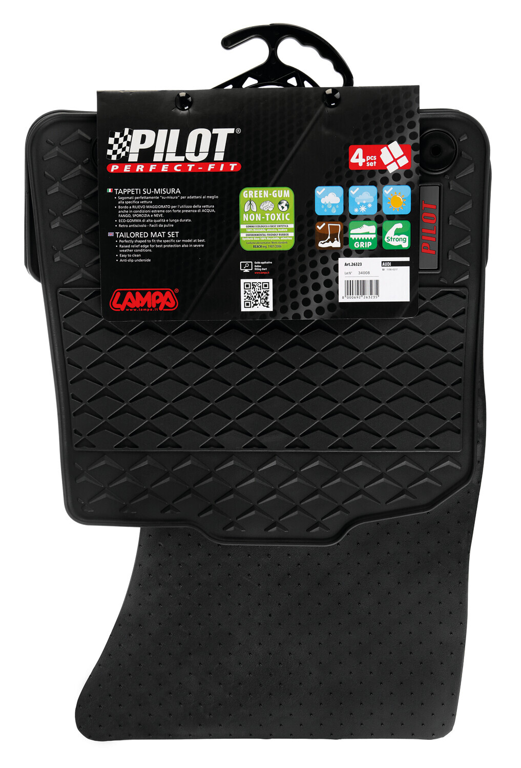 Pilot, set tappeti su misura in eco gomma - compatibile per Audi Q5 5p (11/08>02/17) - immagine 11