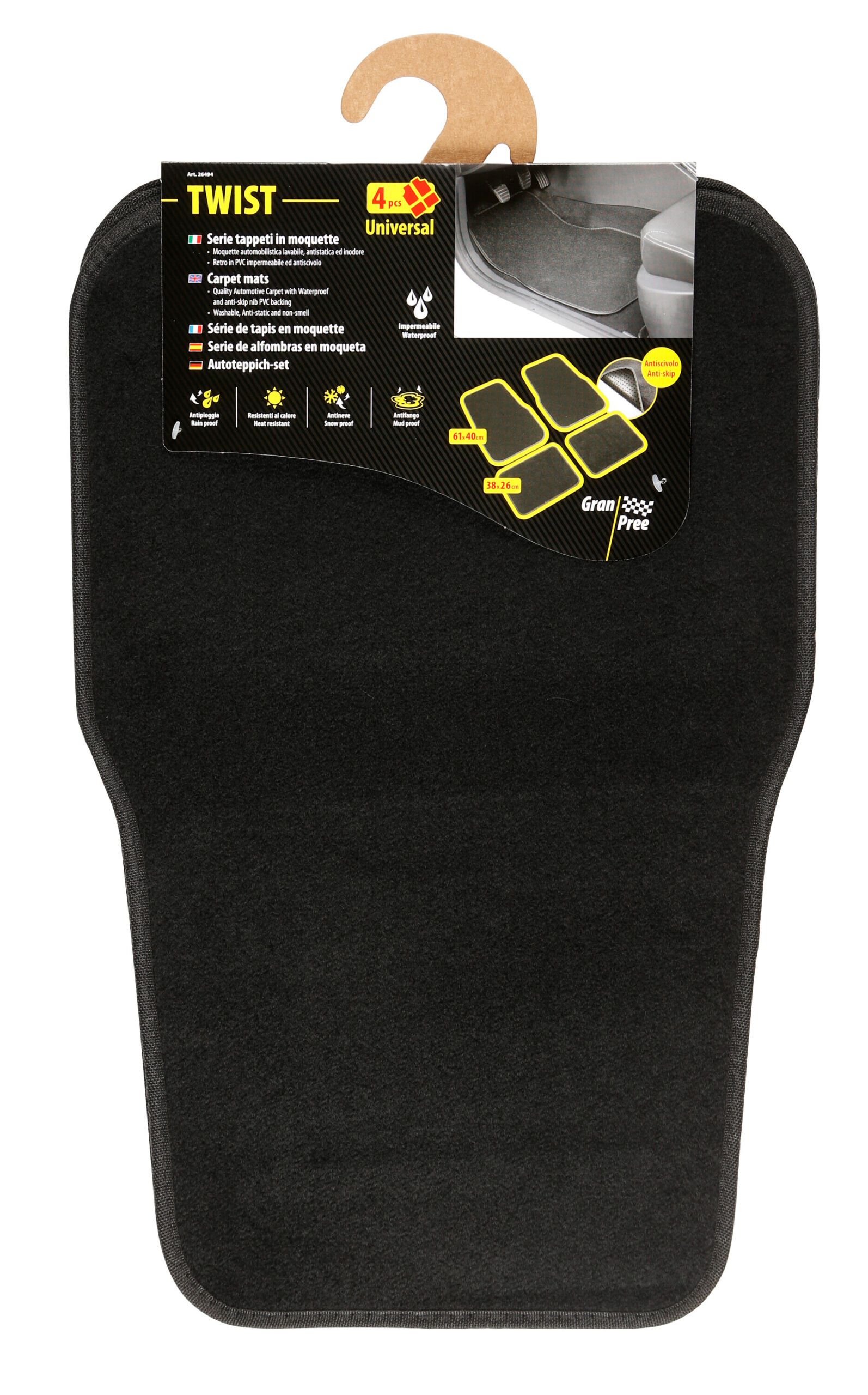 Twist, serie tappeti in moquette universali, 4 pz - immagine 4