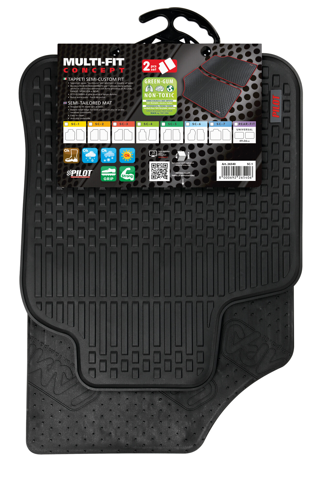 Multi-Fit Concept, tappeti semi-custom-fit, 2 pz - SC-1 - Anteriore - immagine 3