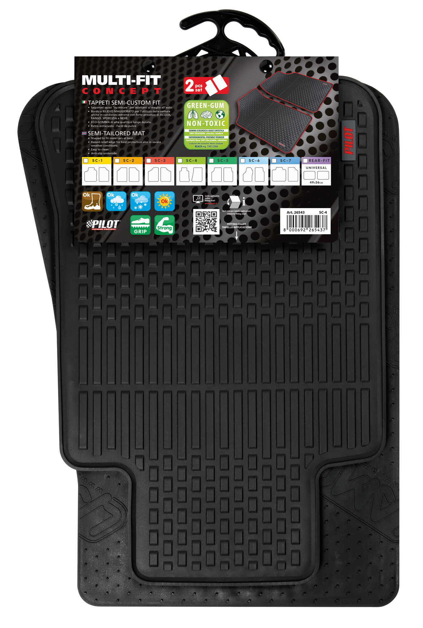 Multi-Fit Concept, tappeti semi-custom-fit, 2 pz - SC-4 - Anteriore - immagine 3