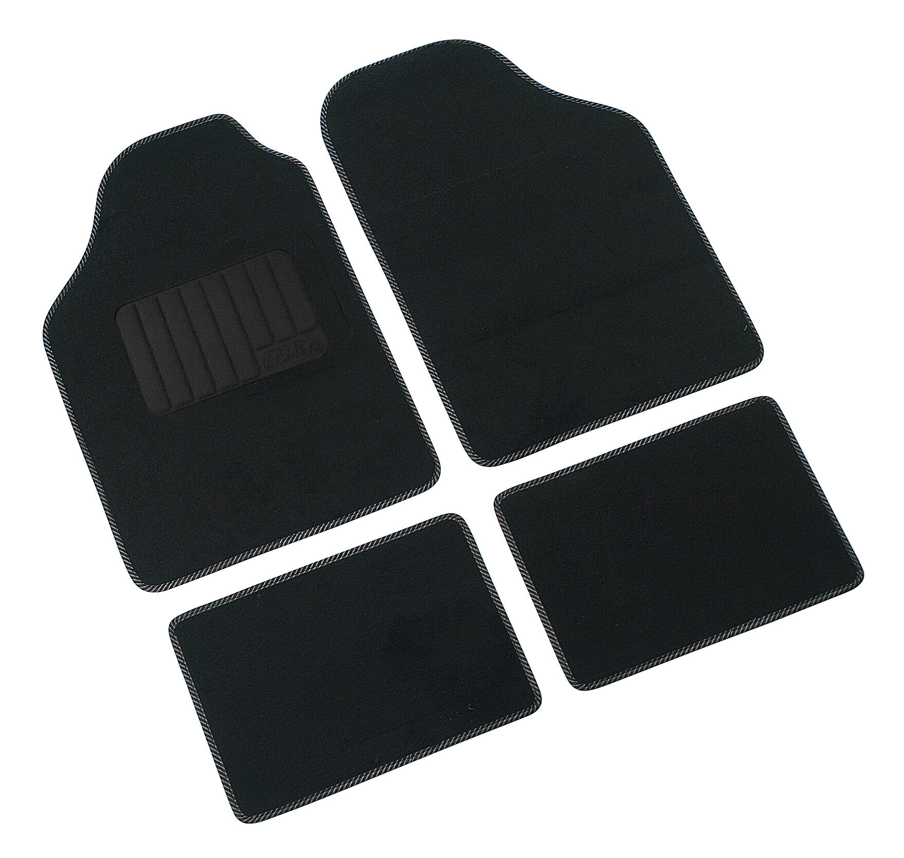 Supra, serie tappeti 4 pezzi - B - Nero