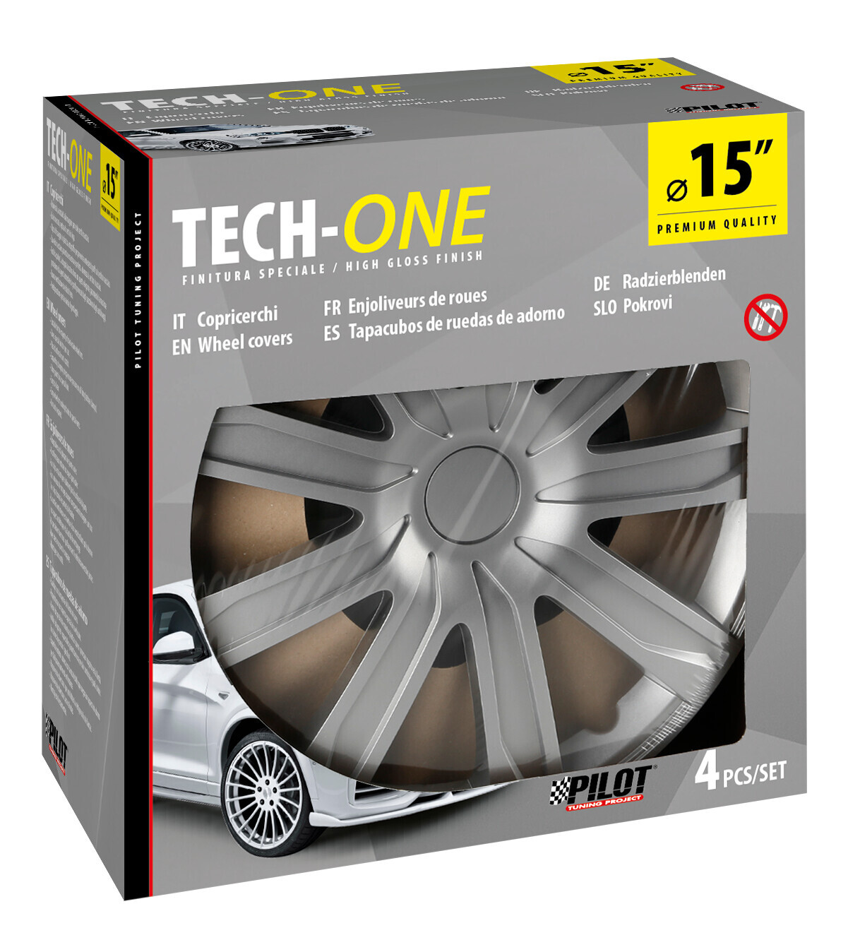 Raze Silver - Set 4 copricerchi - Ø 15" - immagine 3