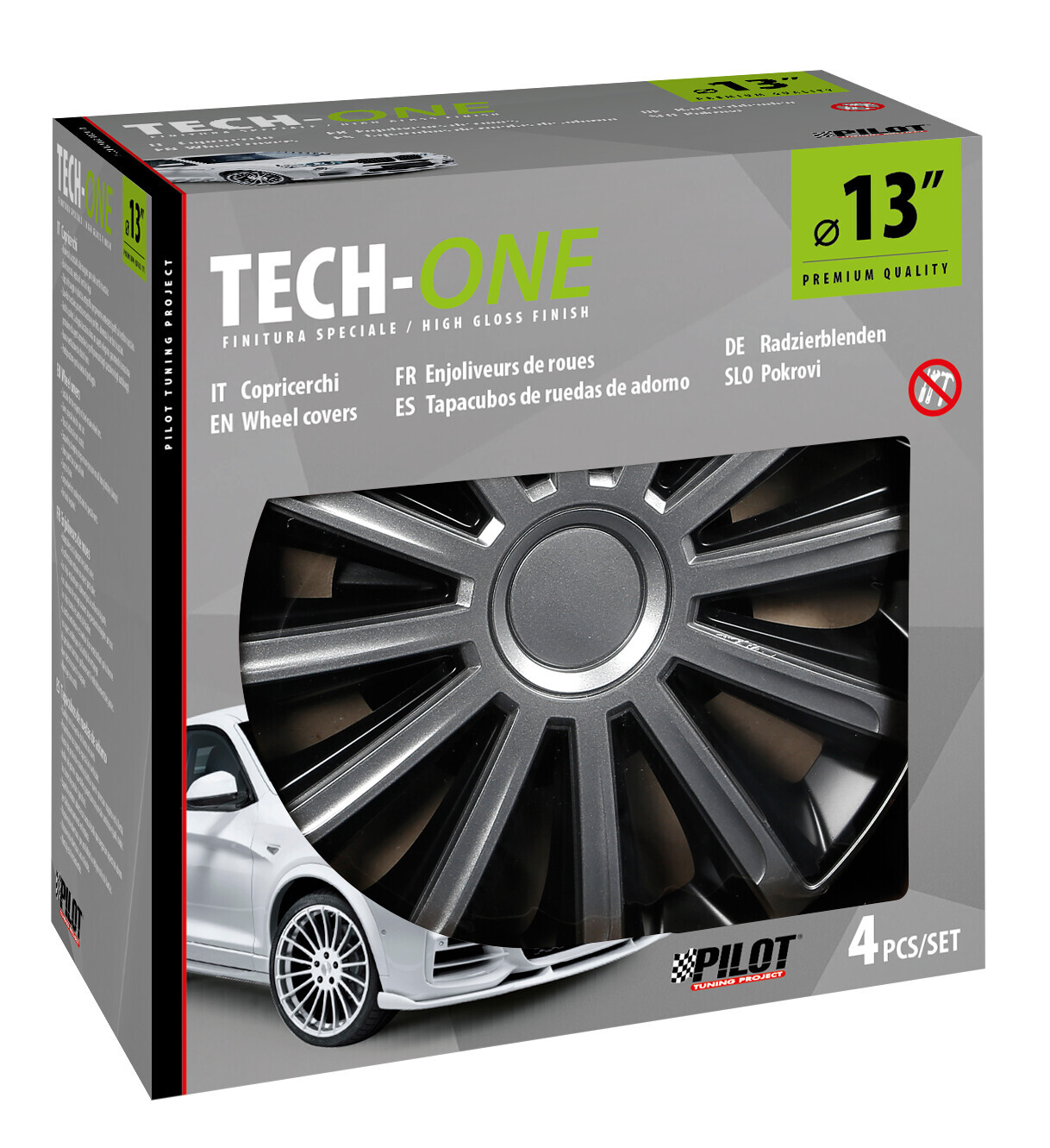 Trend Bicolour - Set 4 copricerchi - Ø 13" - immagine 3