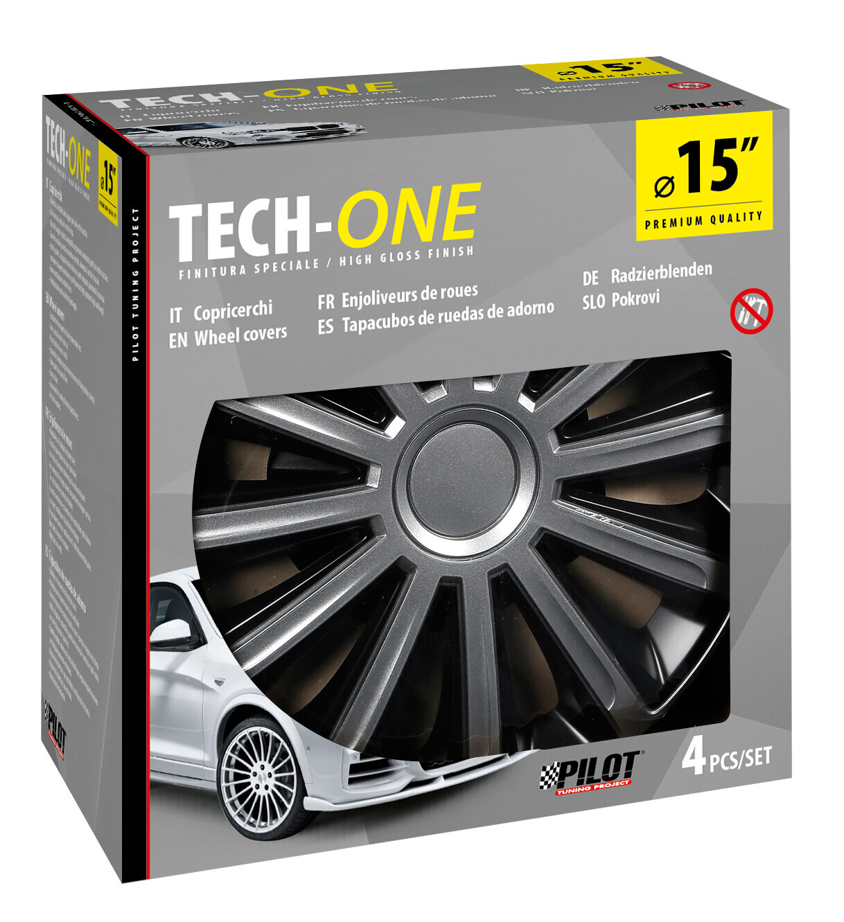 Trend Bicolour - Set 4 copricerchi - Ø 15" - immagine 2