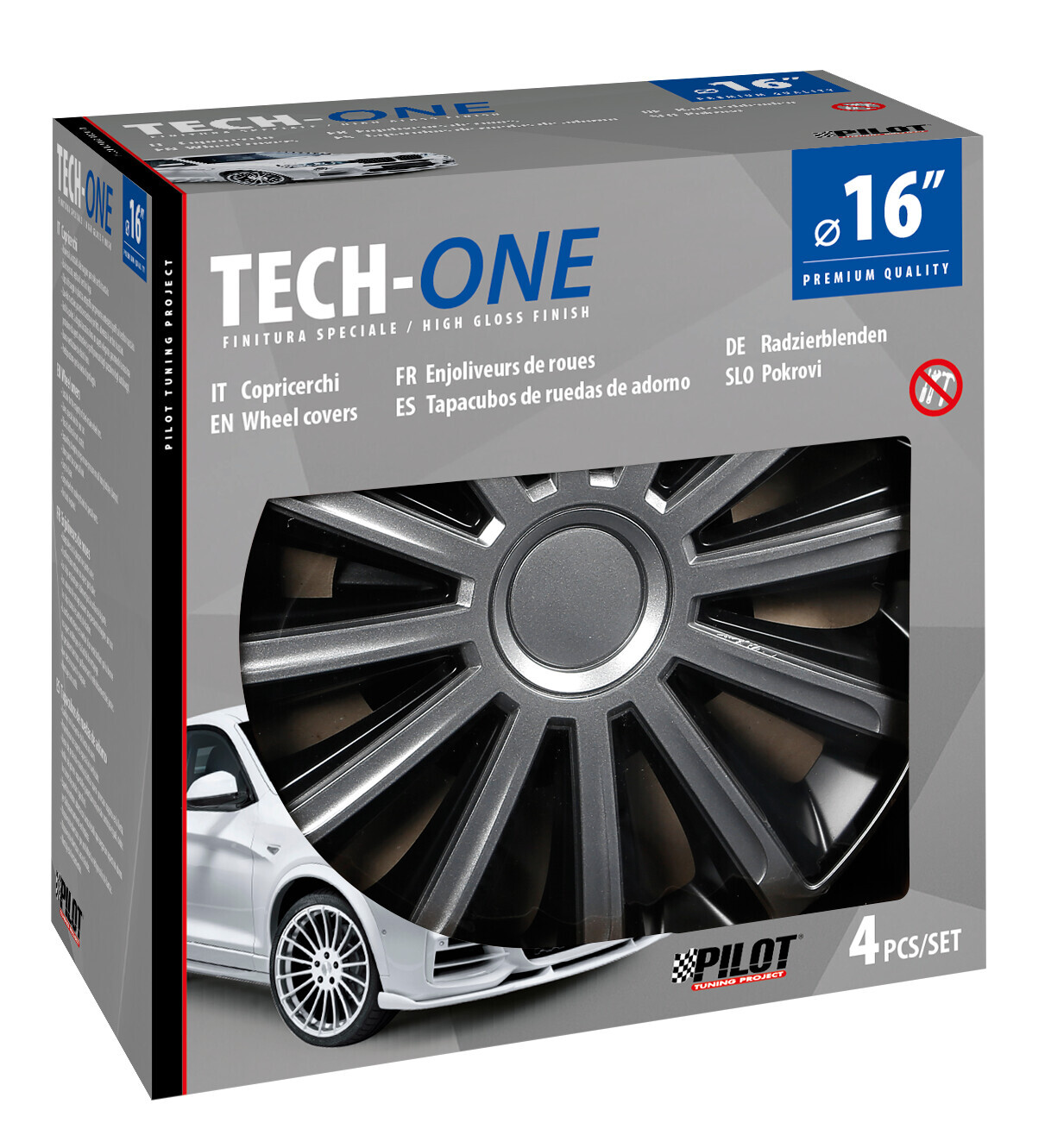 Trend Bicolour - Set 4 copricerchi - Ø 16" - immagine 2