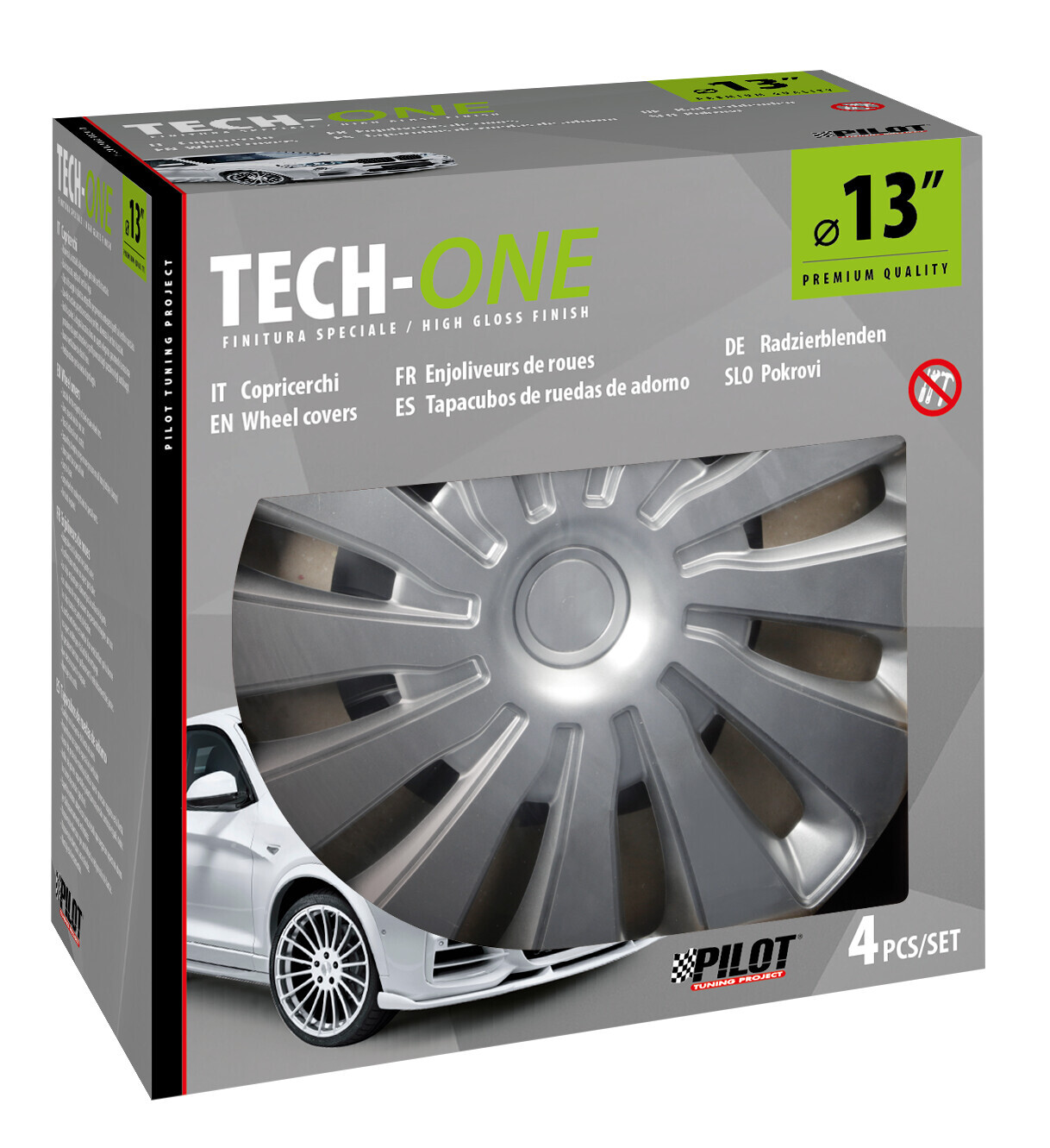 Sepang Silver - Set 4 copricerchi - Ø 13" - immagine 2