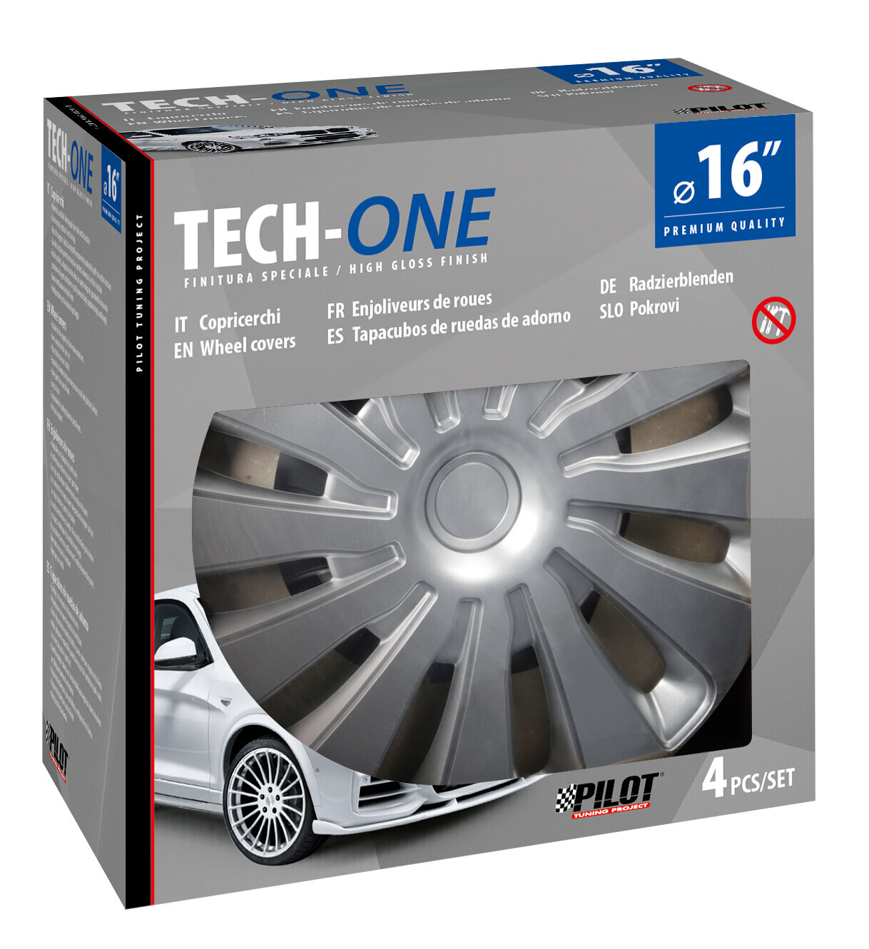 Sepang Silver - Set 4 copricerchi - Ø 16" - immagine 2
