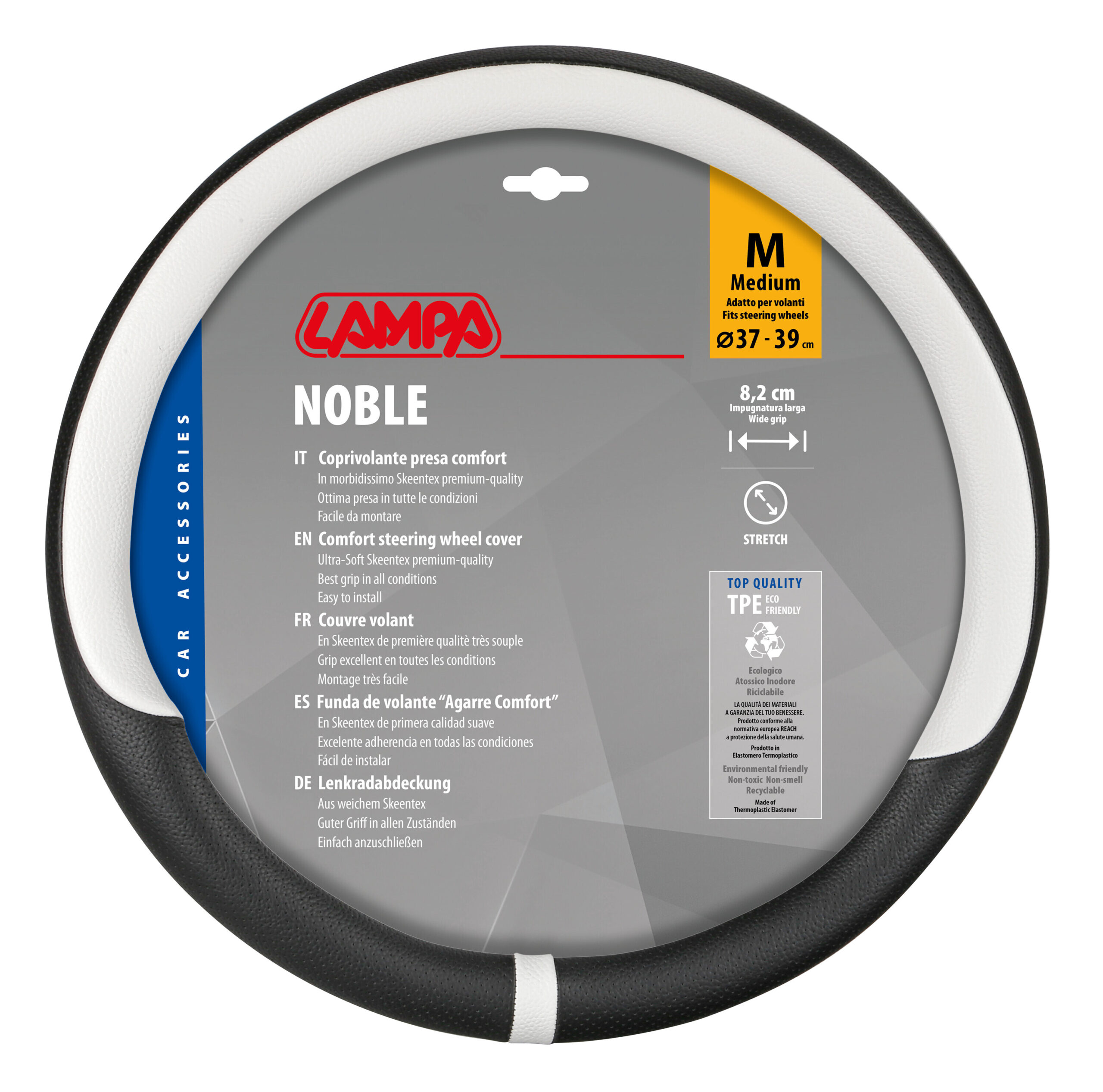 Noble, coprivolante in Skeentex - M - Ø 37/39 cm - Bianco - immagine 3