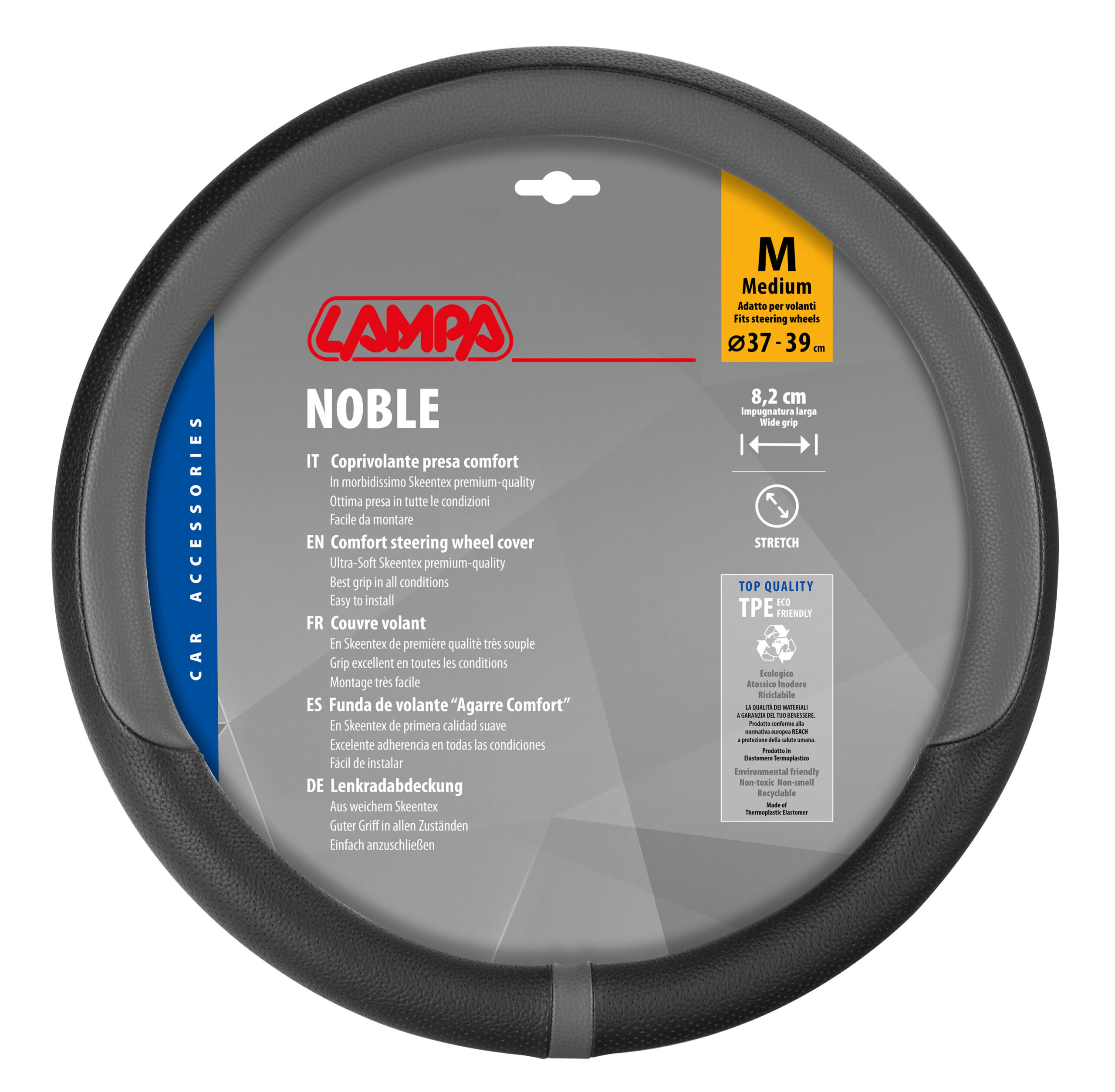 Noble, coprivolante in Skeentex - M - Ø 37/39 cm - Grigio - immagine 4