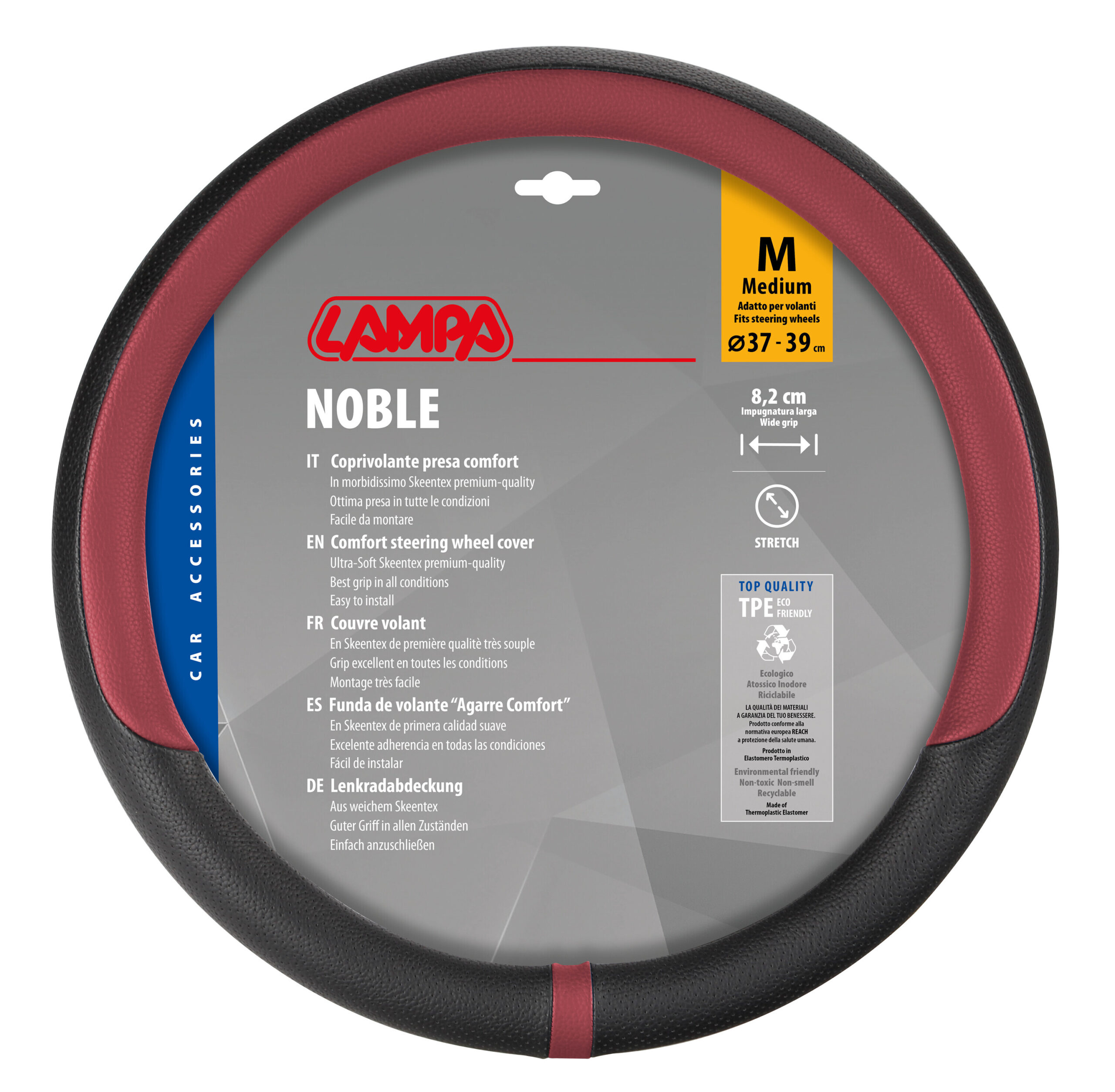 Noble, coprivolante in Skeentex - M - Ø 37/39 cm - Rosso - immagine 3