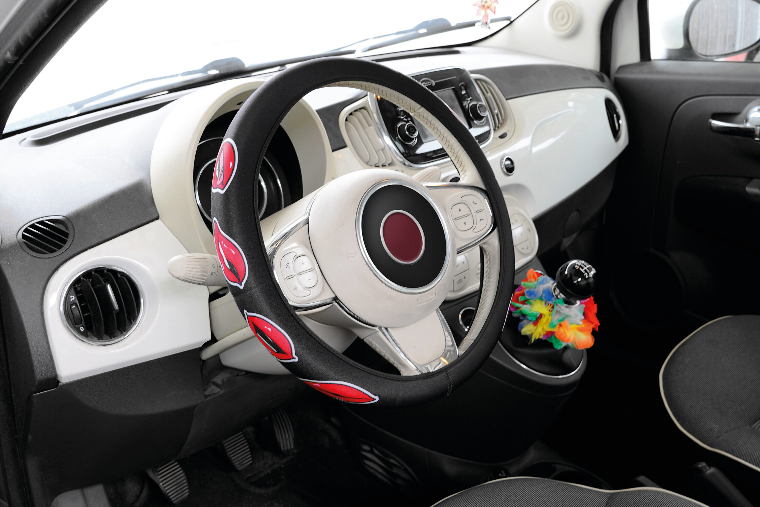 Skin-Cover, coprivolante elasticizzato in poliestere - Labbra - S - Ø 35/37 cm - immagine 2