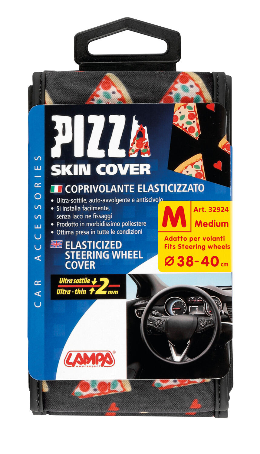 Skin-Cover, coprivolante elasticizzato in poliestere - Pizza - M - Ø 38/40 cm - immagine 3