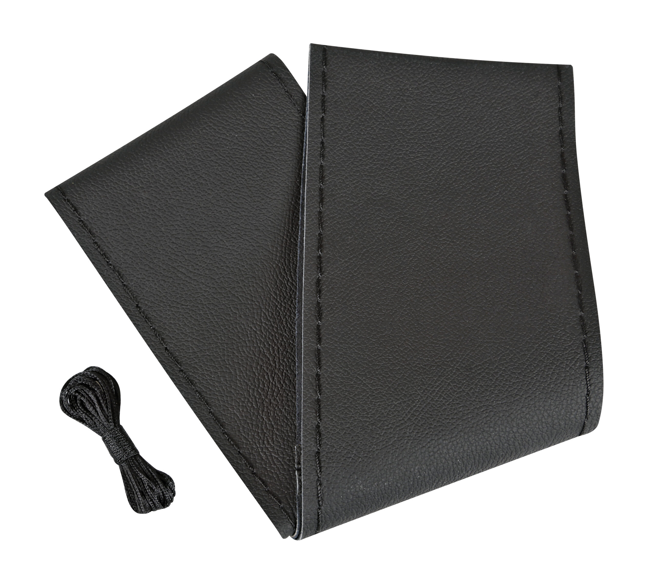 Premium, coprivolante in pelle - L - Ø 37/39 cm - Nero