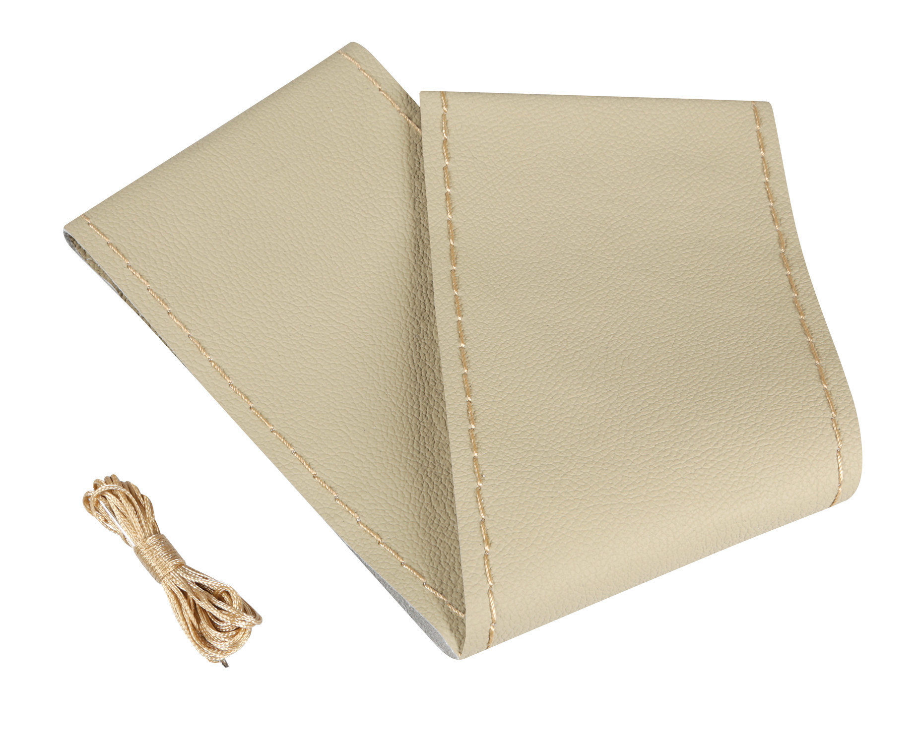 Premium, coprivolante in pelle - L - Ø 37/39 cm - Beige