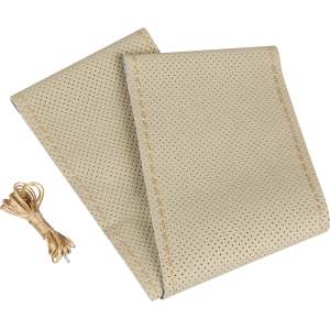 Premium Perforated, coprivolante in pelle - L - Ø 37/39 cm - Beige