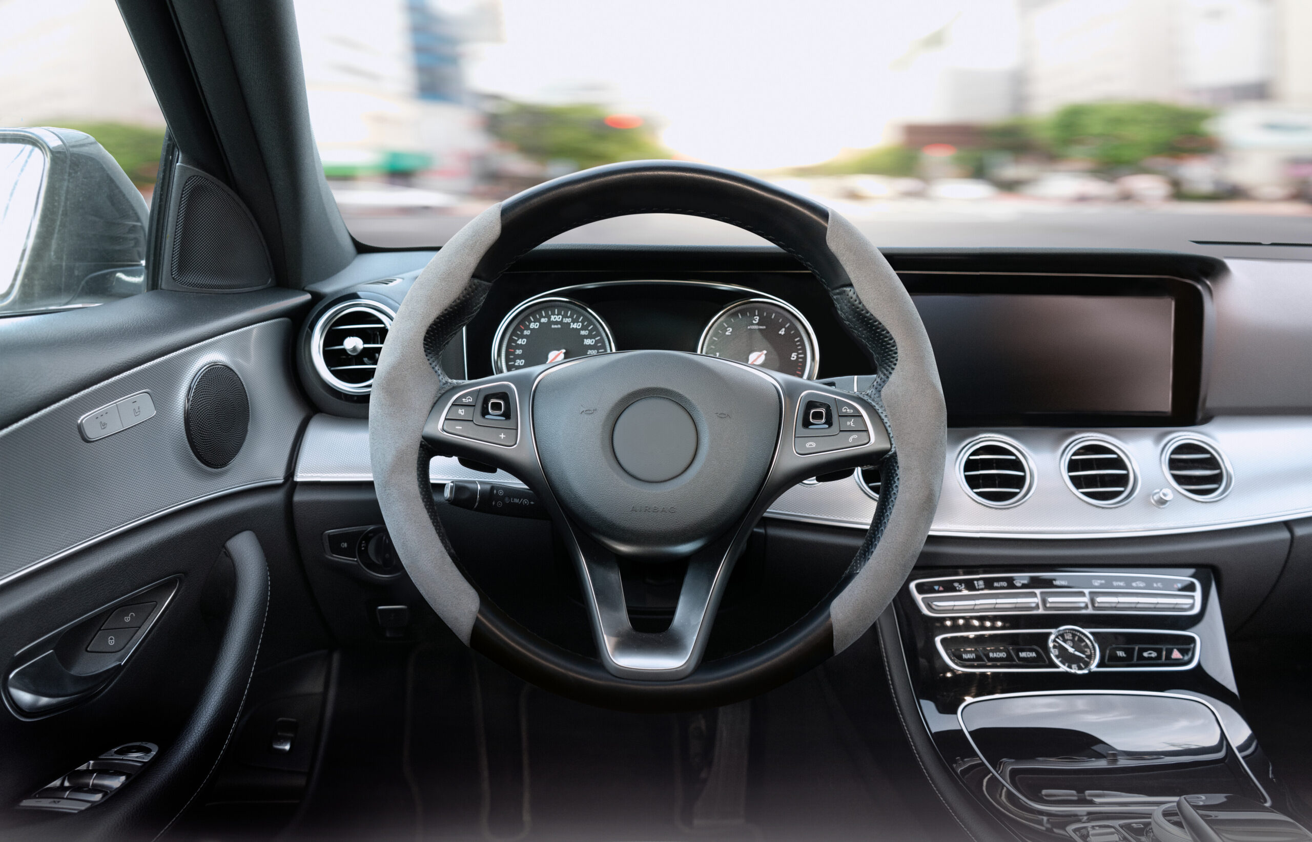 Grips, coprivolante sportivo in microfibra, universale - Grigio - immagine 2