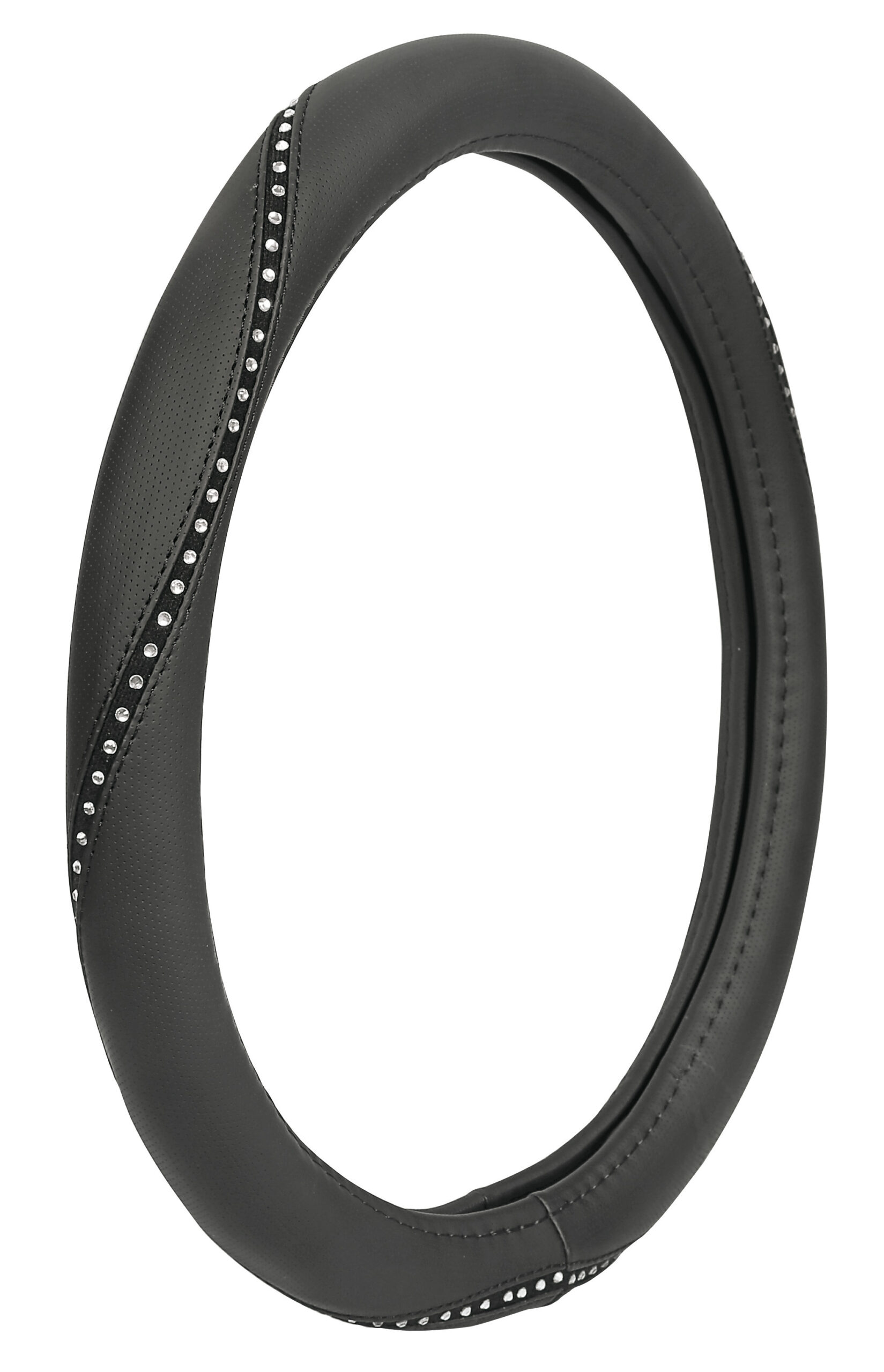 Merilyn, coprivolante in Skeentex con cristalli - S - Ø 35/37 cm - Clear - immagine 2