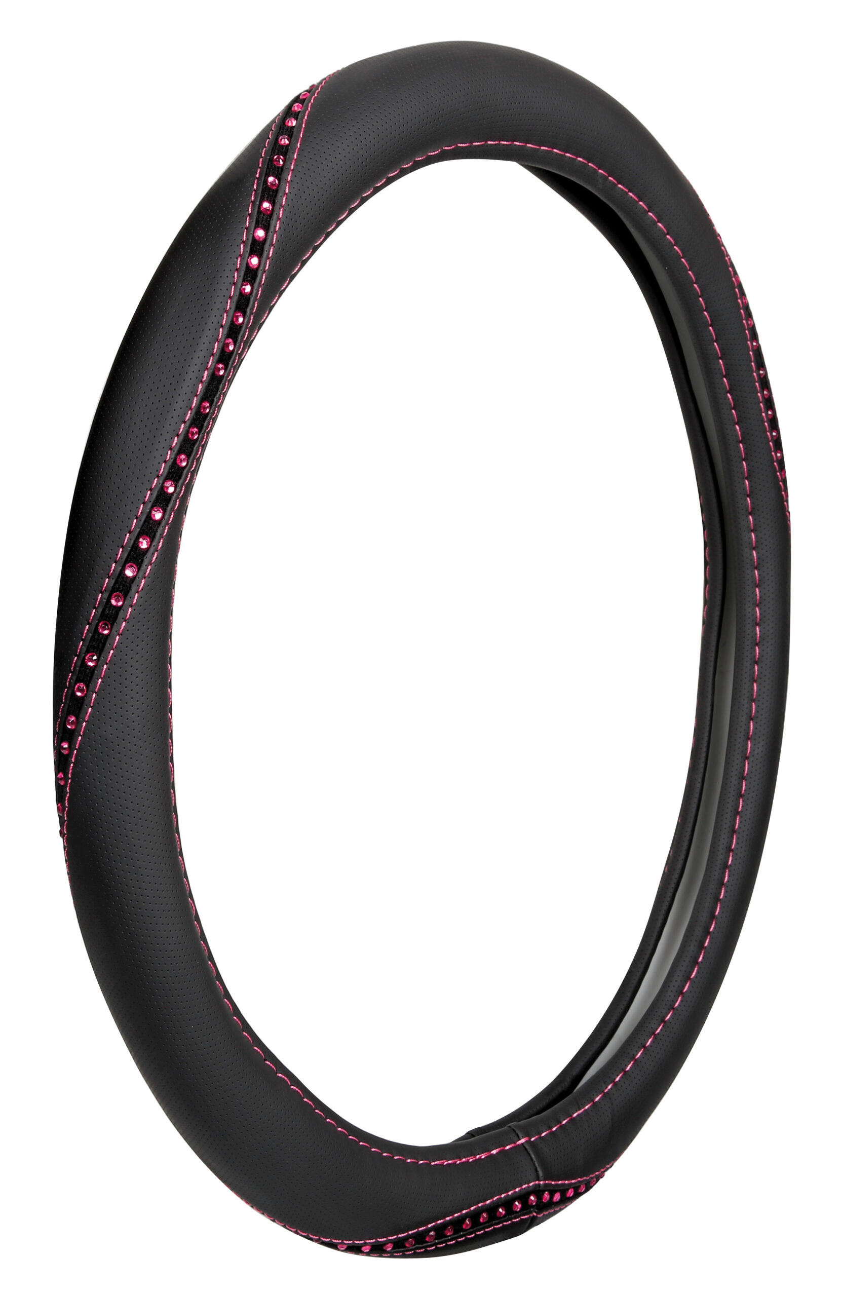 Merilyn, coprivolante in Skeentex con cristalli - S - Ø 35/37 cm - Rosa - immagine 2