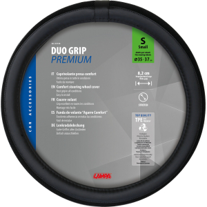 Duo-Grip, coprivolante in Skeentex - S - Ø 35/37 cm - Nero