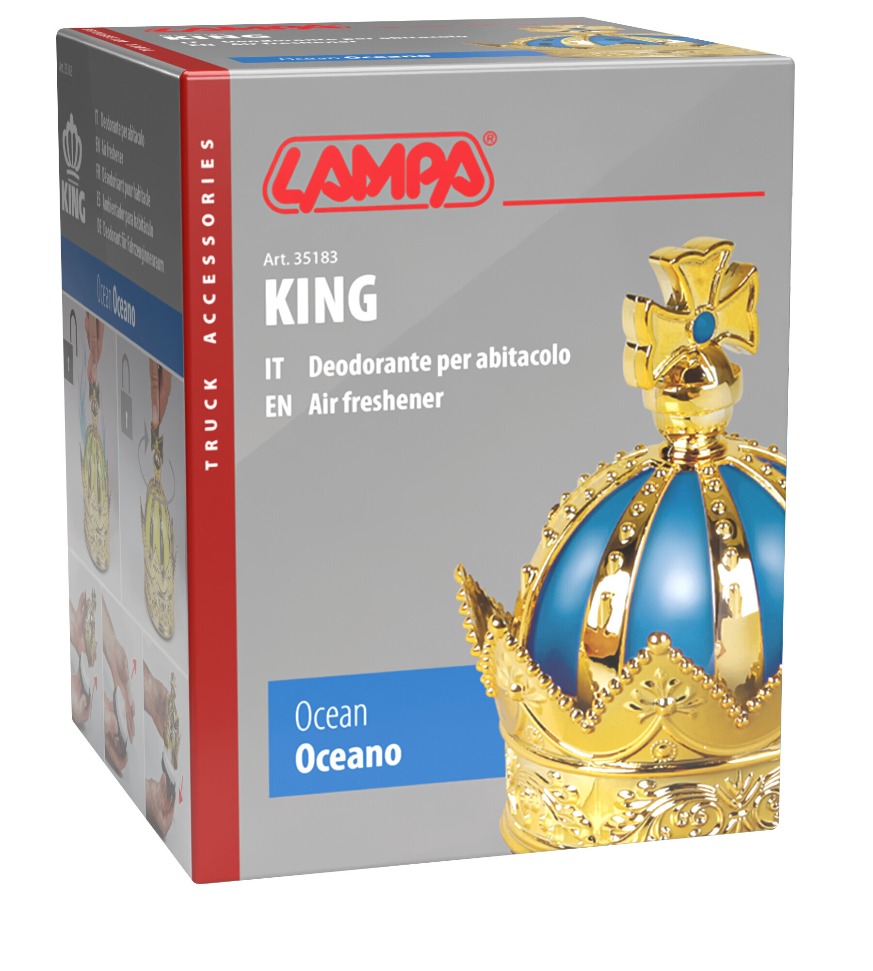 King, deodorante per abitacolo, 50 ml - Oceano - immagine 3