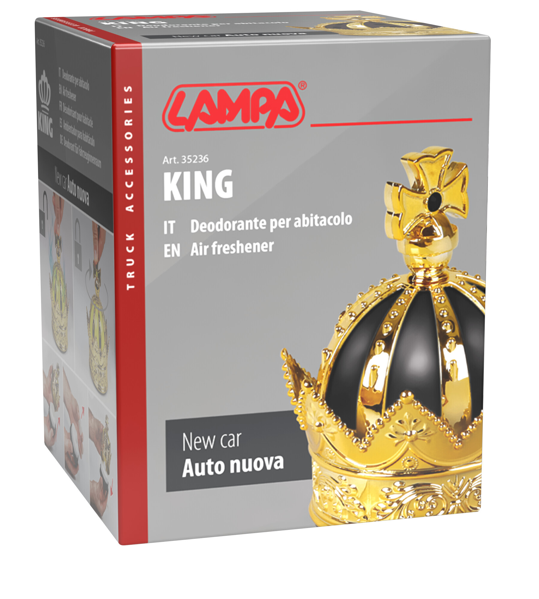 King, deodorante per abitacolo, 50 ml - Auto Nuova - immagine 3