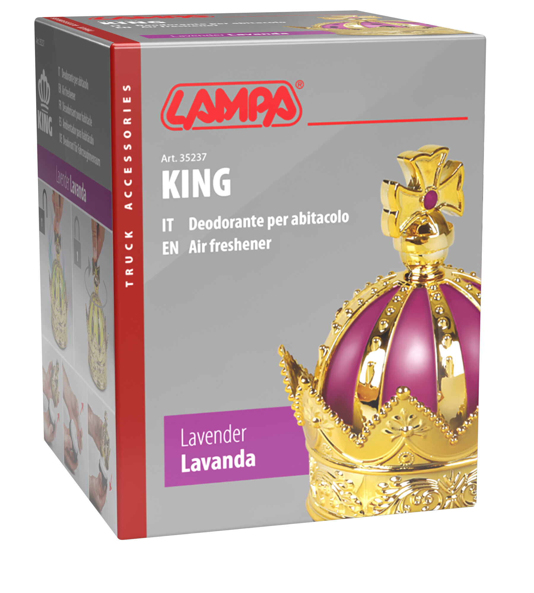 King, deodorante per abitacolo, 50 ml - Lavanda - immagine 3