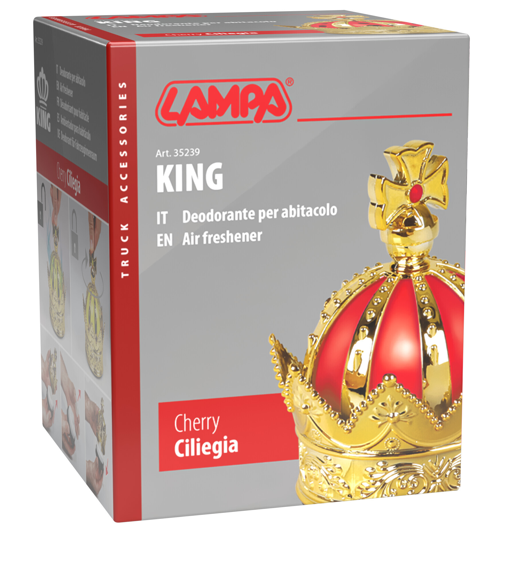 King, deodorante per abitacolo, 50 ml - Ciliegia - immagine 3