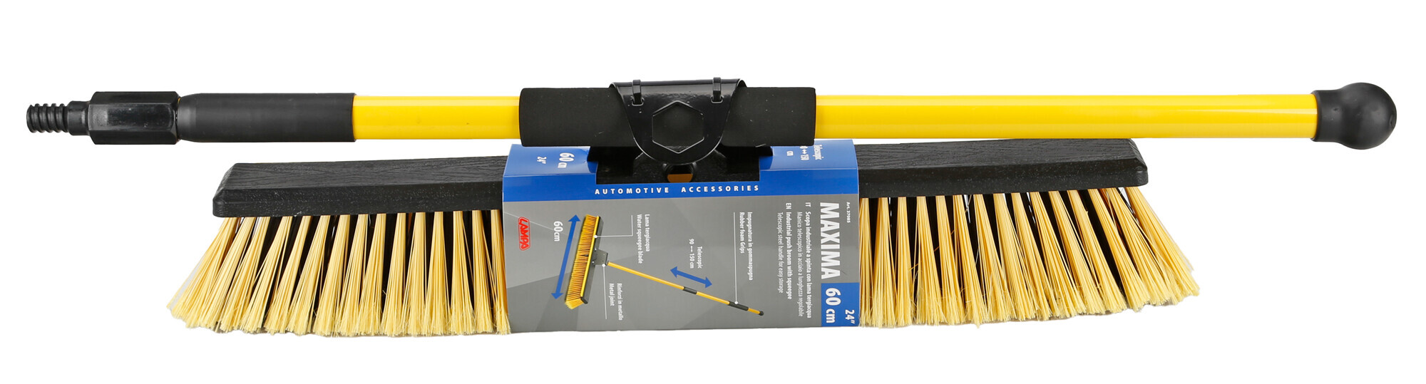 Maxima, scopa industriale a spinta con lama tergiacqua - 60 cm - immagine 5