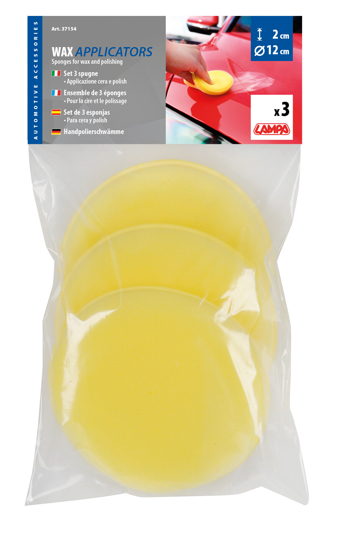 Spugne per cera, set 3 pz - immagine 7